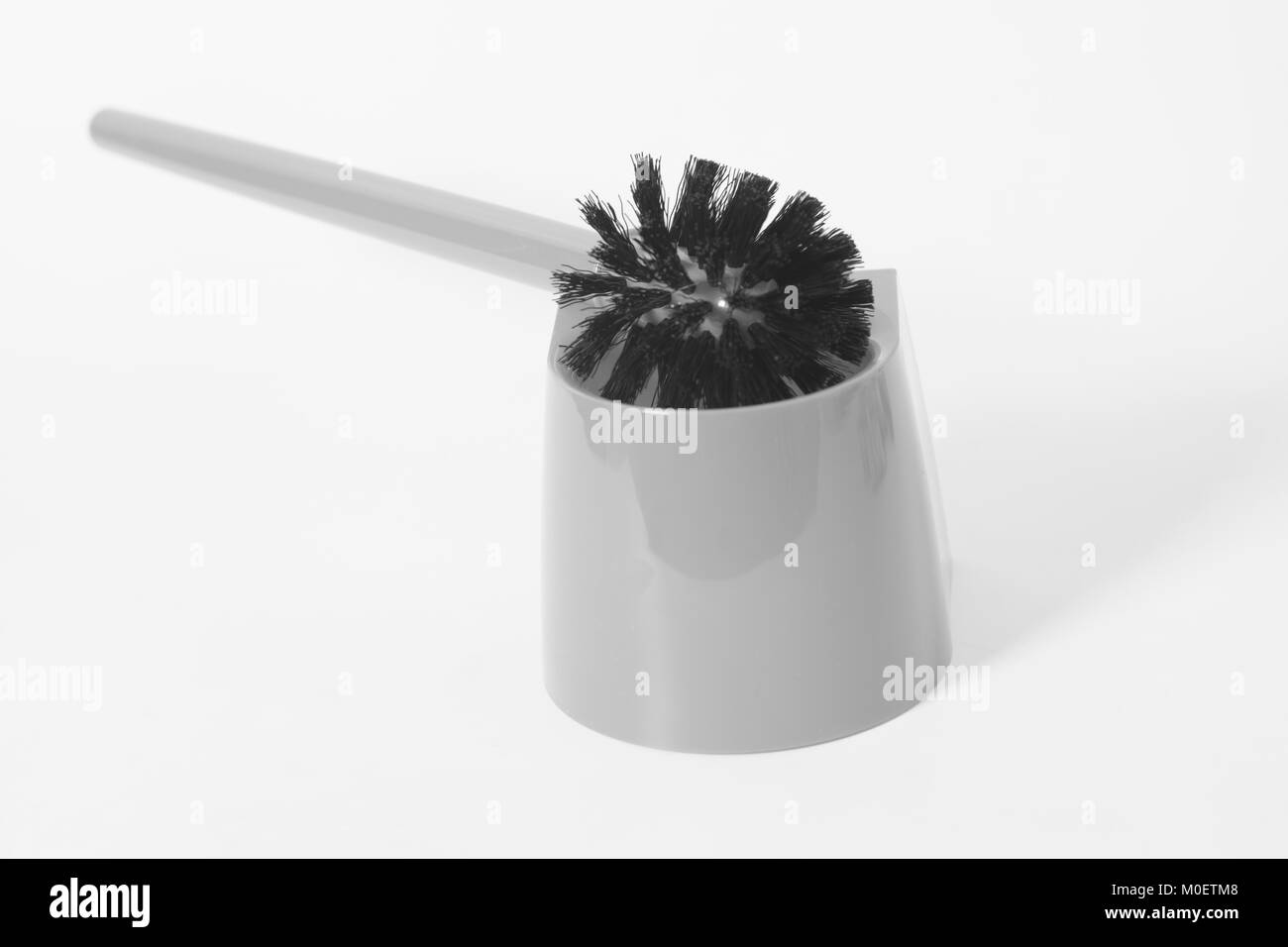 Gray Toilet brush isolated on white background Stock Photo - Alamy