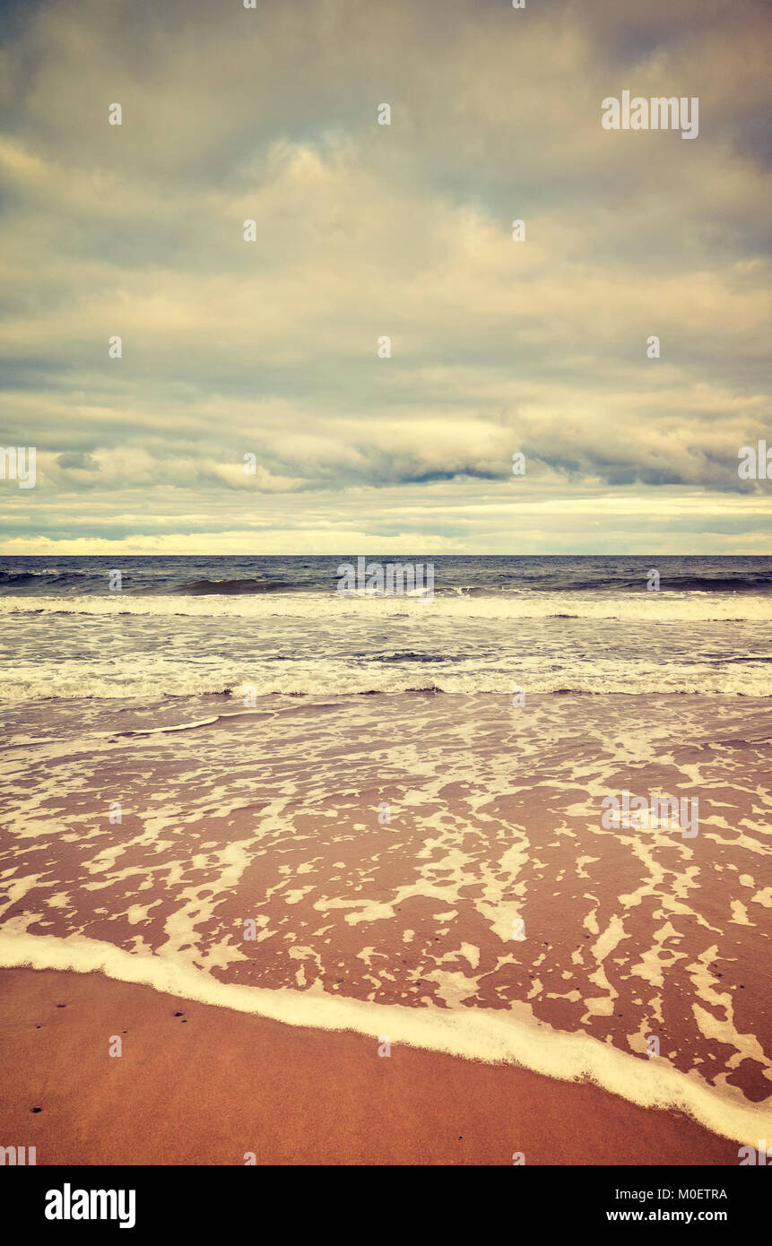 Color toned picture of a beach. Stock Photo