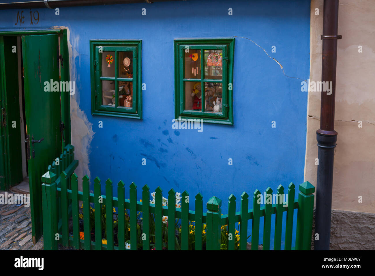 PRAGUE, CZECH REPUBLIC - APRIL, 26, 2017: Colorful and cosy Zlata ...