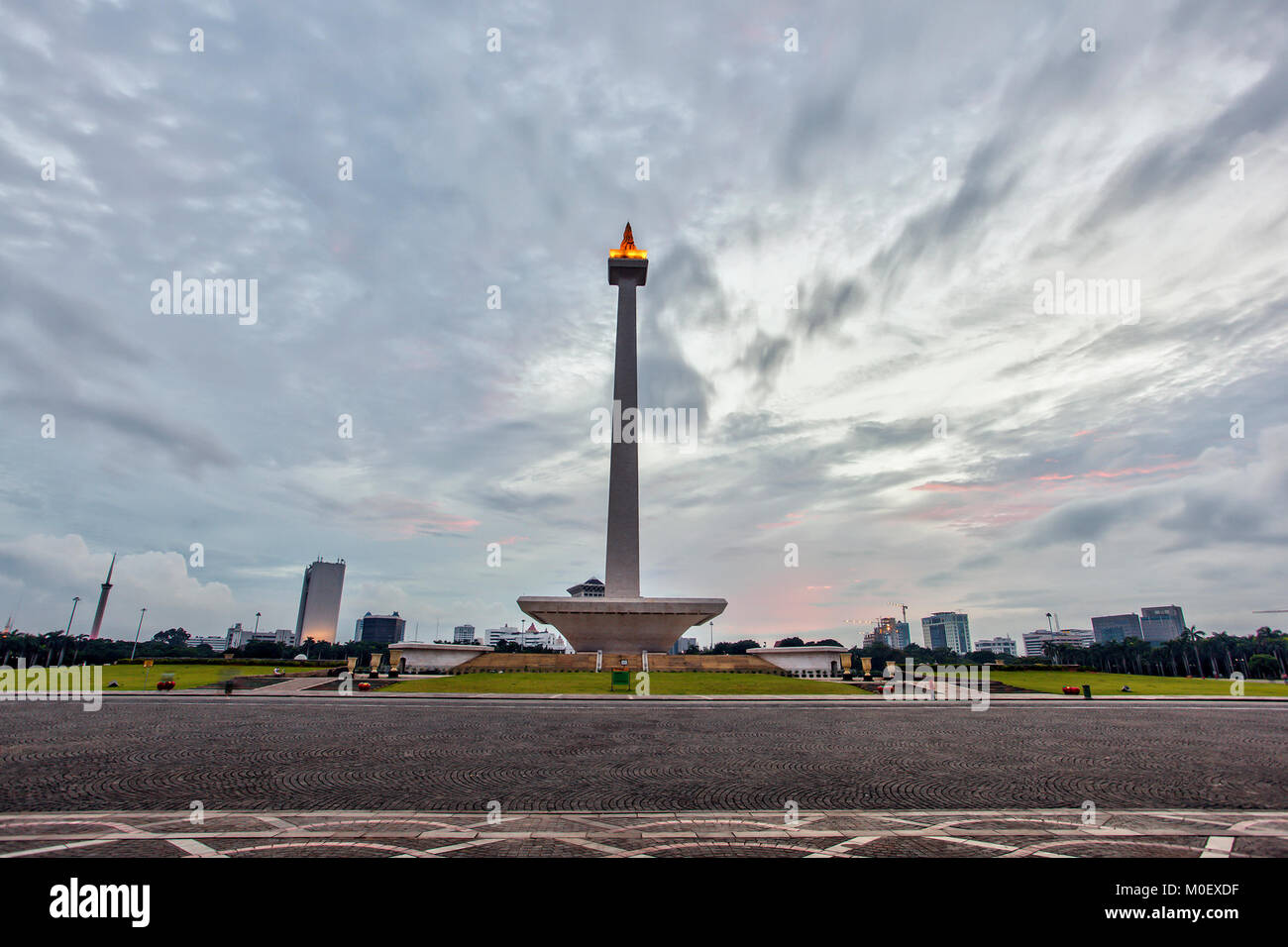 National Monument (MONAS), Merdeka Square, Jakarta, Indonesia Stock Photo