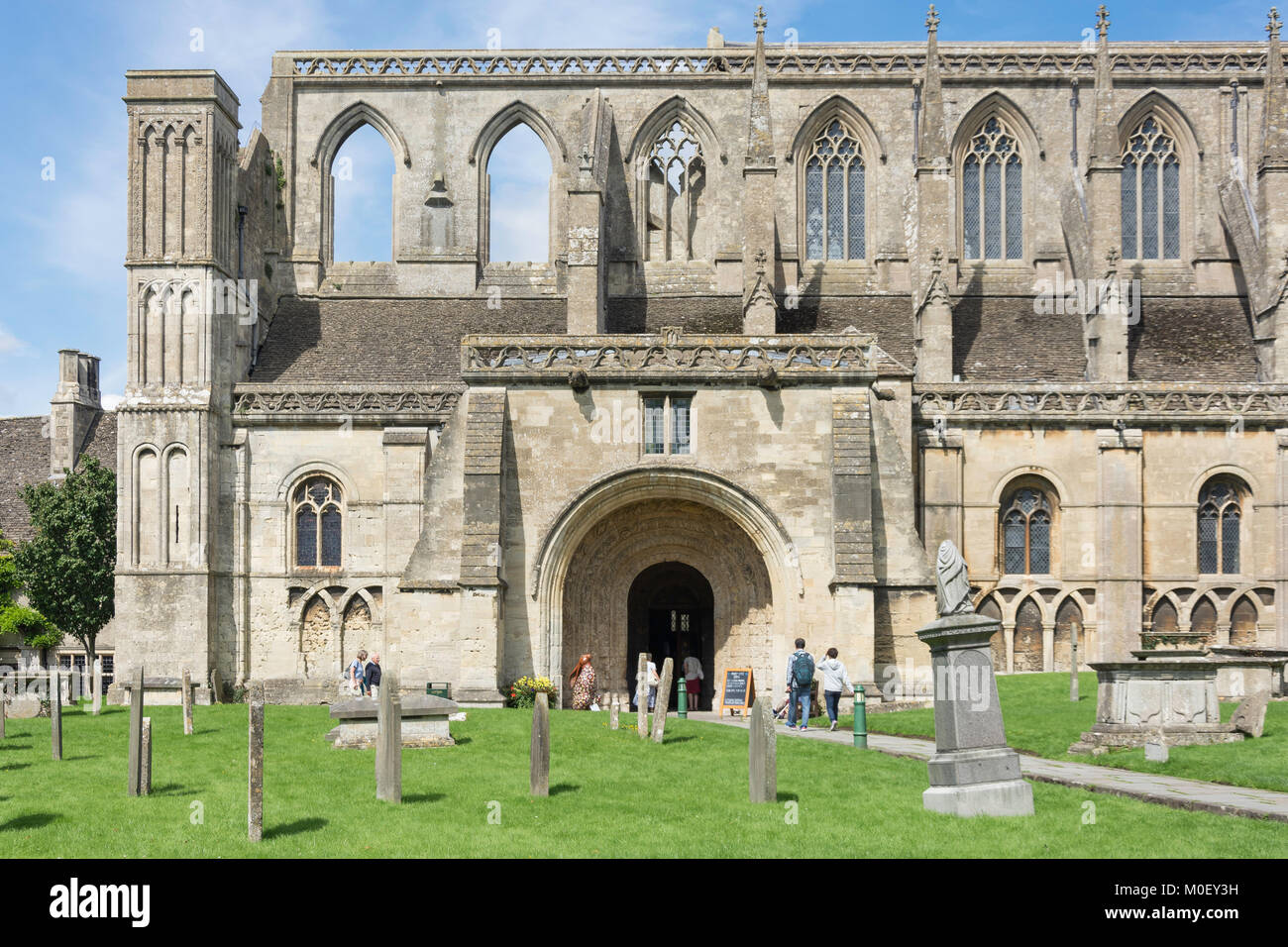 The South Porch, Malmesbury Abbey, Malmesbury, Wiltshire, England, United Kingdom Stock Photo