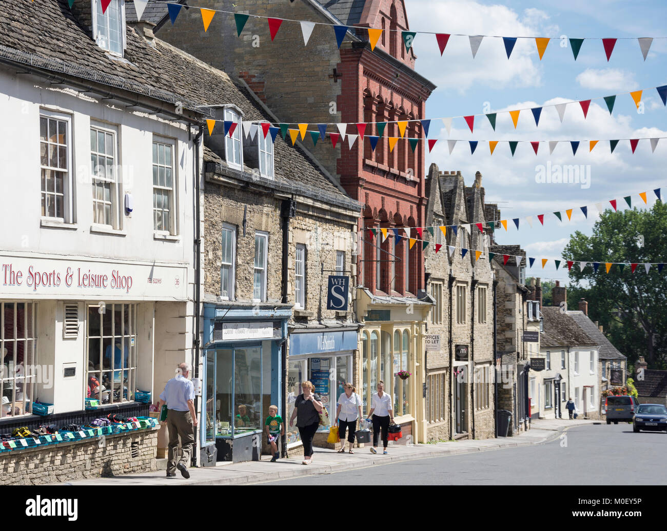 High Street, Malmesbury, Wiltshire, England, United Kingdom Stock Photo