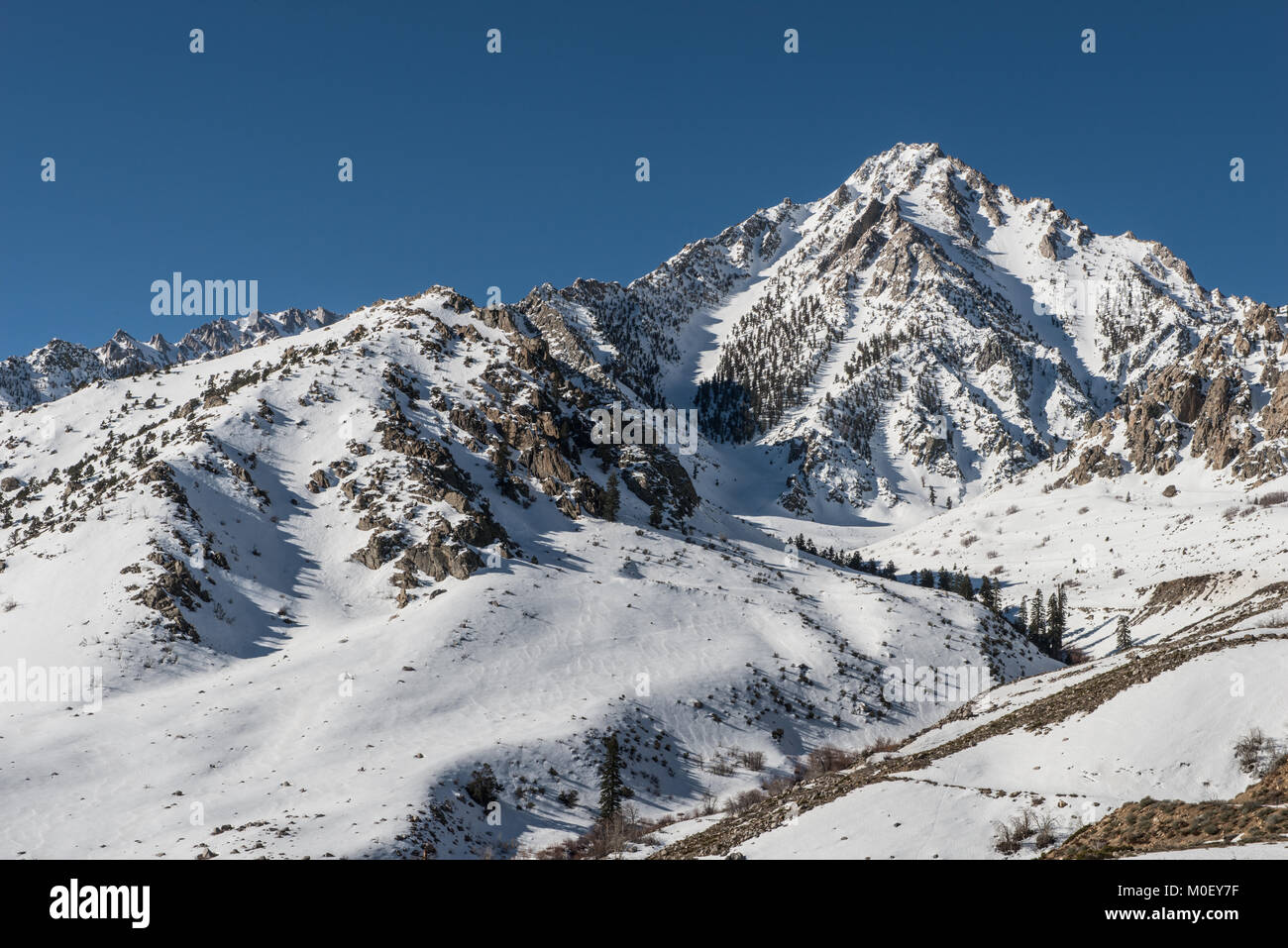 Mount Whitney, Sierra Nevada Mountains, California, United States Stock Photo