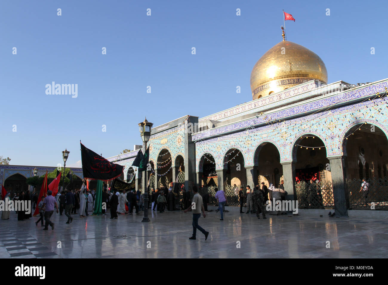 internal shot for Sayeda Zeinab shrine in Damascus capital of Syria