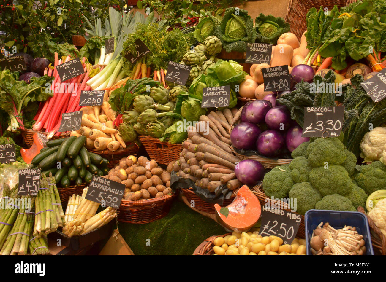 A produce market selling fruit and vegetables open here in the heart of ...