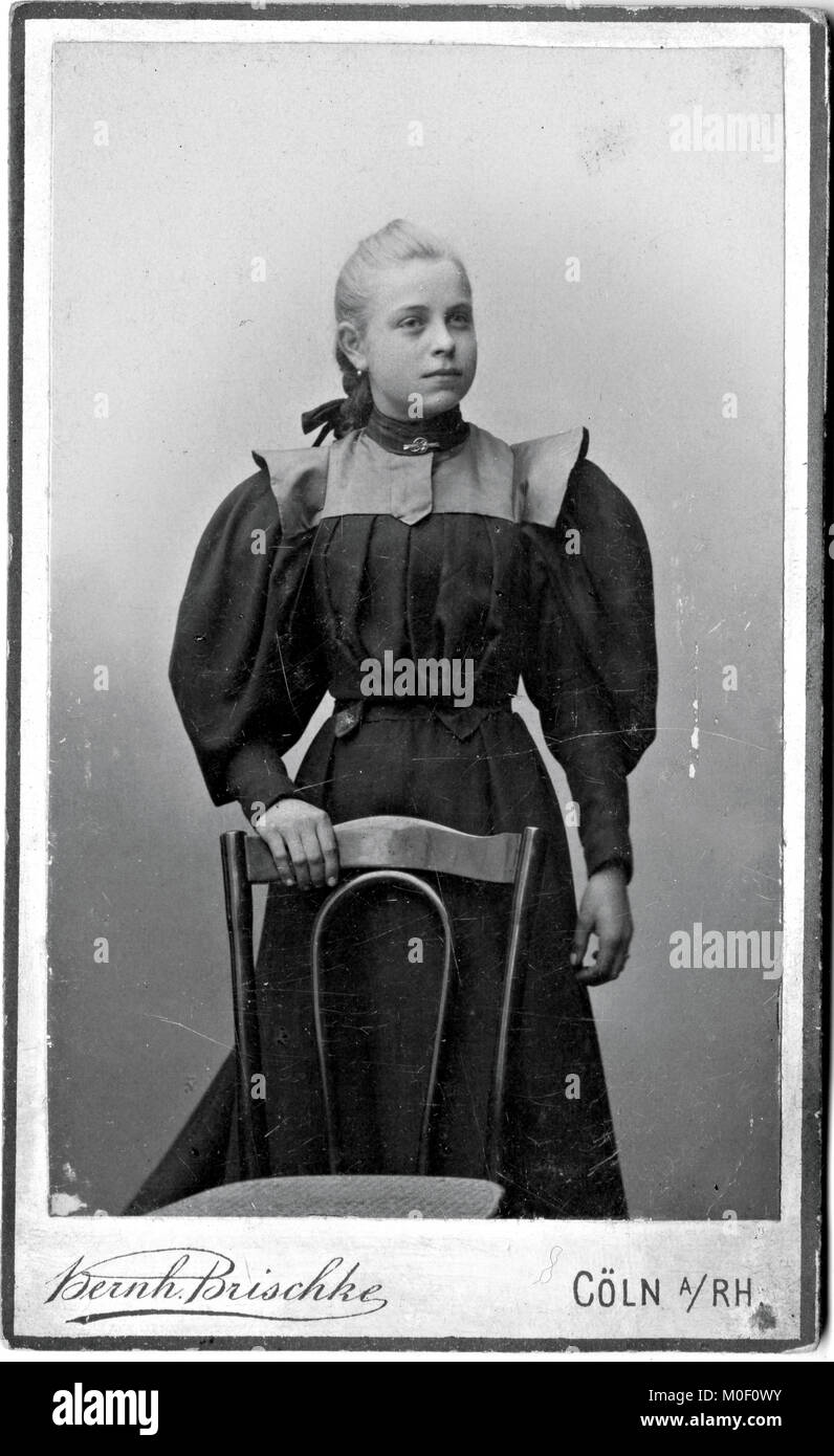 Portrait of women, cdv Stock Photo