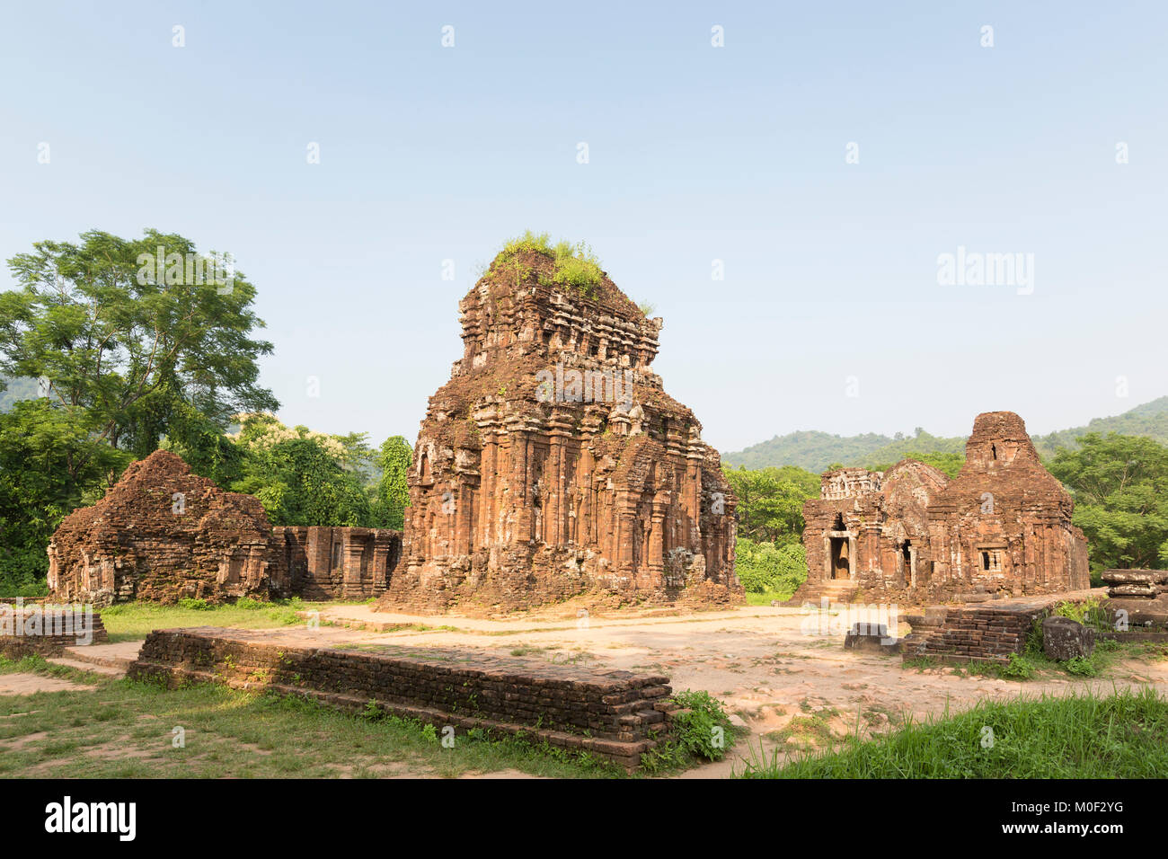 Temple ruins of the My Son complex near Hoi An in Vietnam Stock Photo