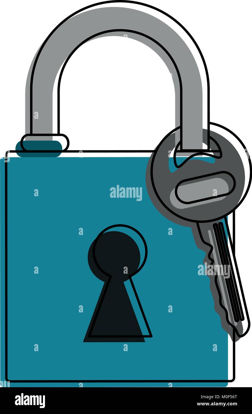 Padlock and key Stock Vector Image & Art - Alamy