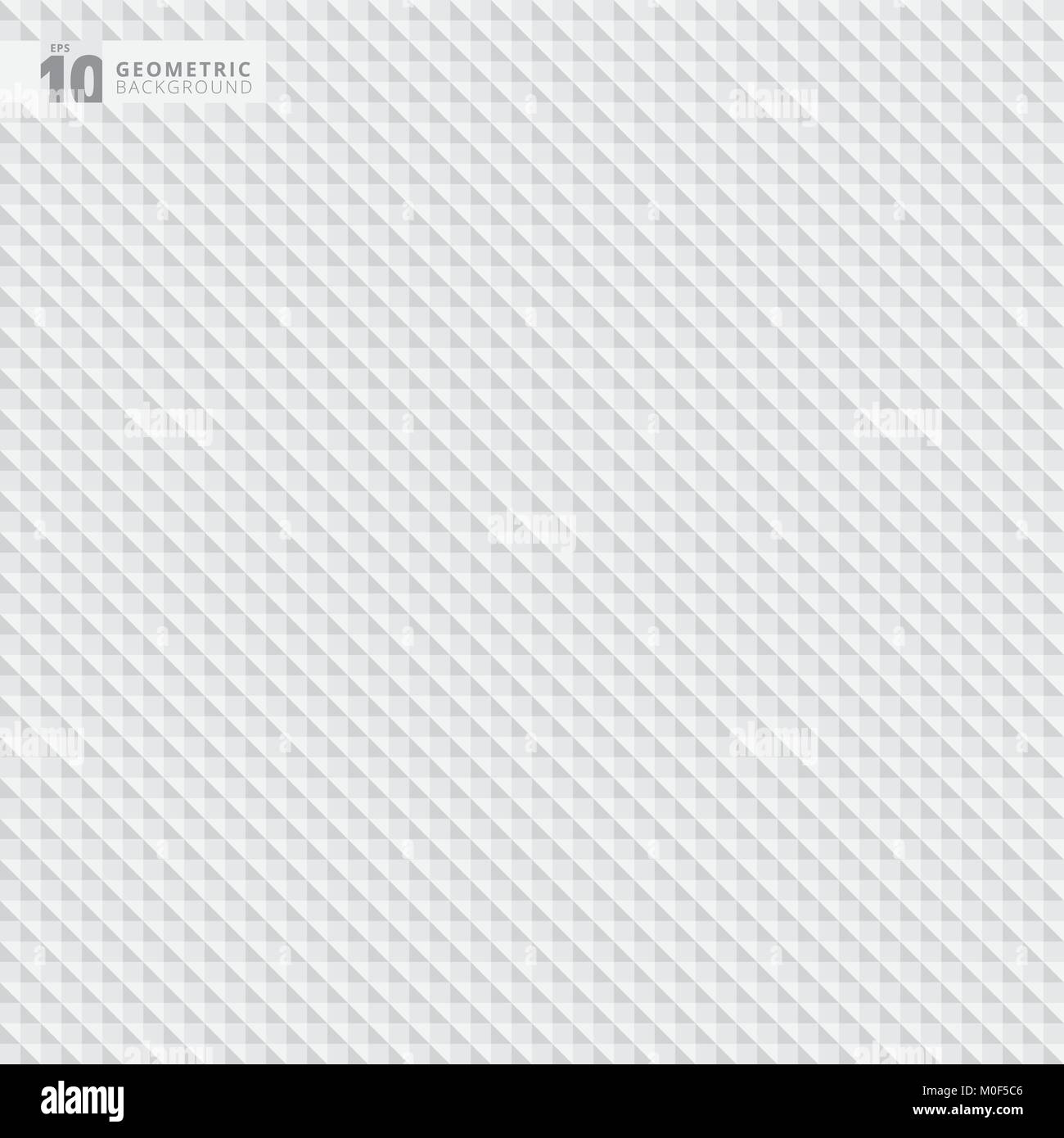 Abstract geometric triangle white and gray pattern background texture ...