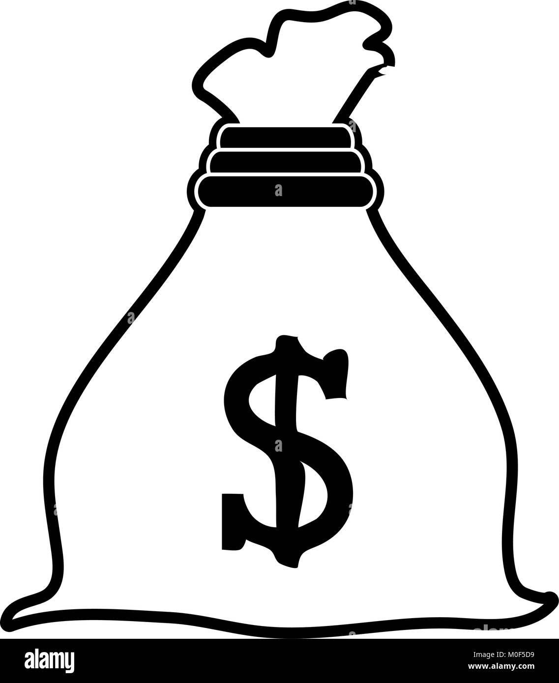 Money bag isolated Stock Vector Image & Art - Alamy