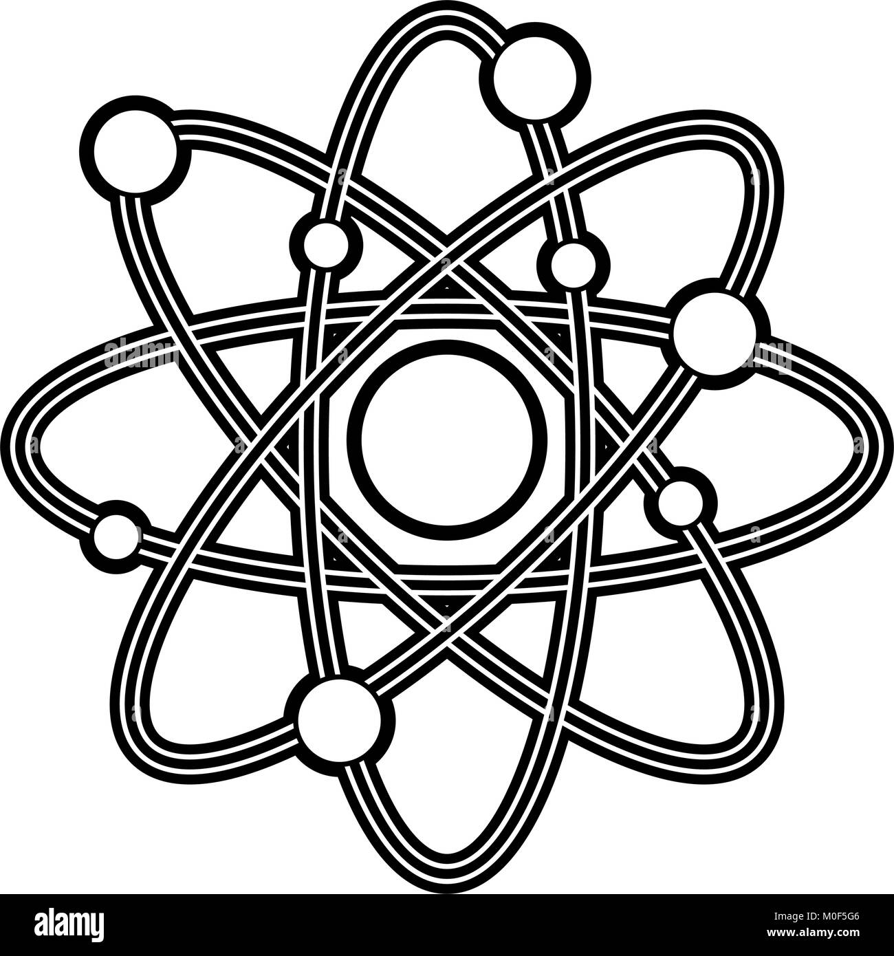 Atom science symbol Stock Vector Image & Art - Alamy