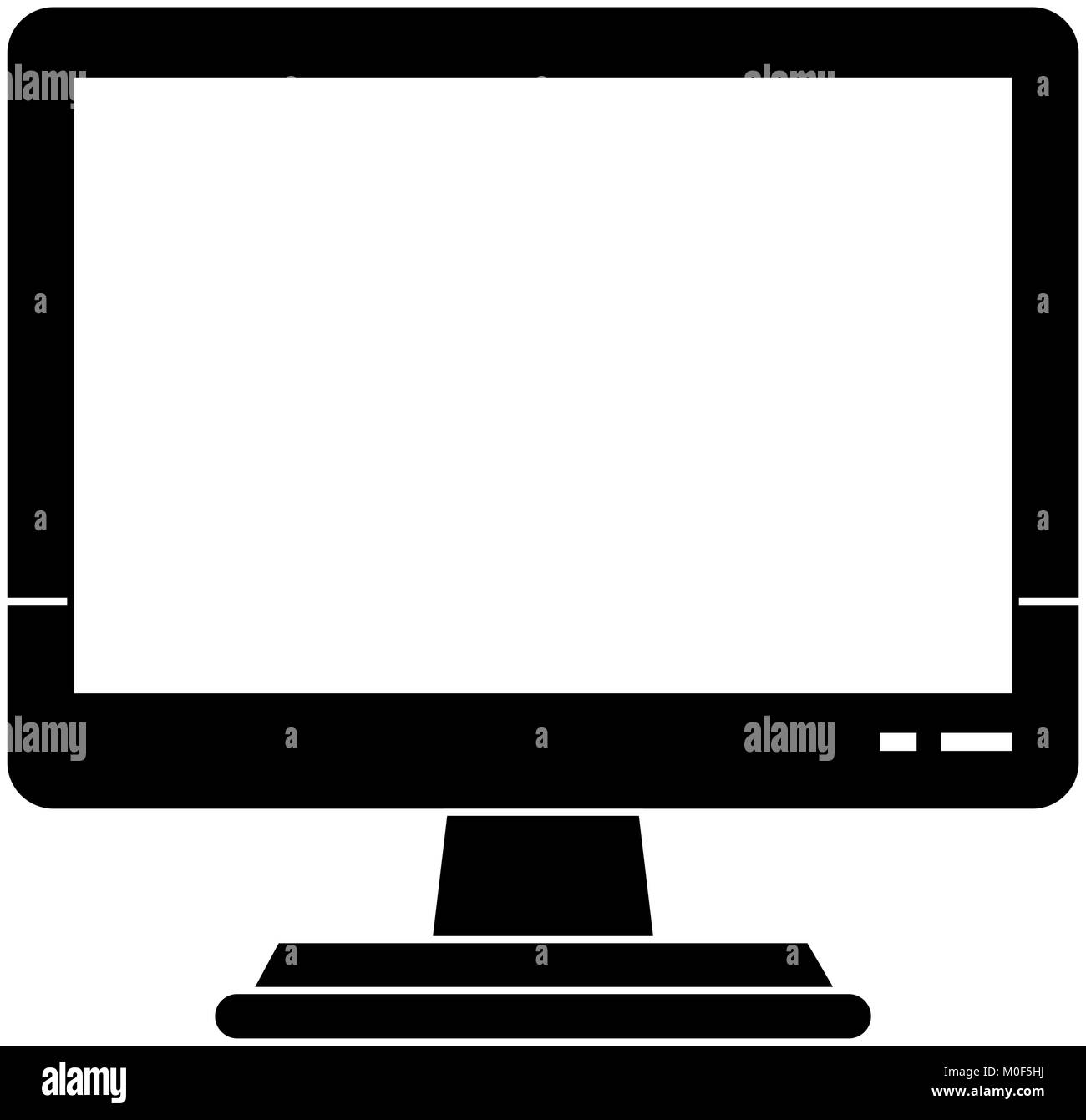 Pc screen isolated Stock Vector Image & Art - Alamy