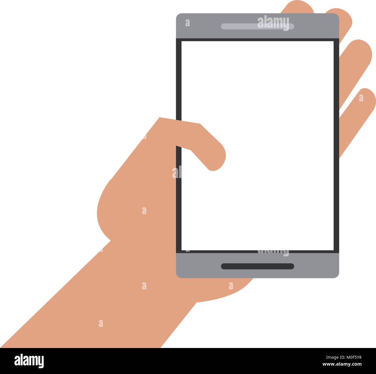 Hand with smartphone Stock Vector Image & Art - Alamy