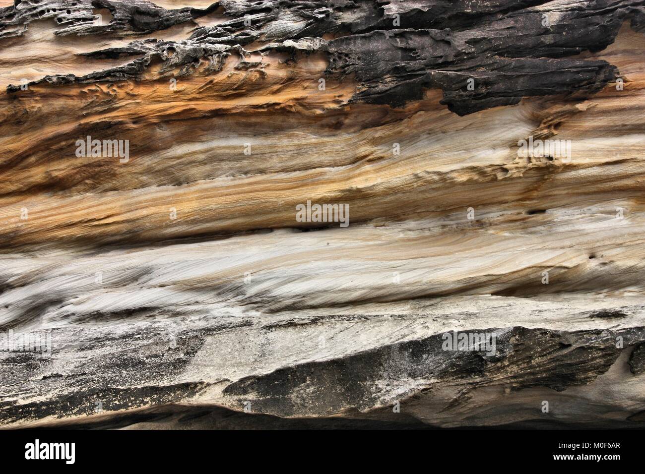 Bundeena - natural sandstone formations in Royal National Park, New ...