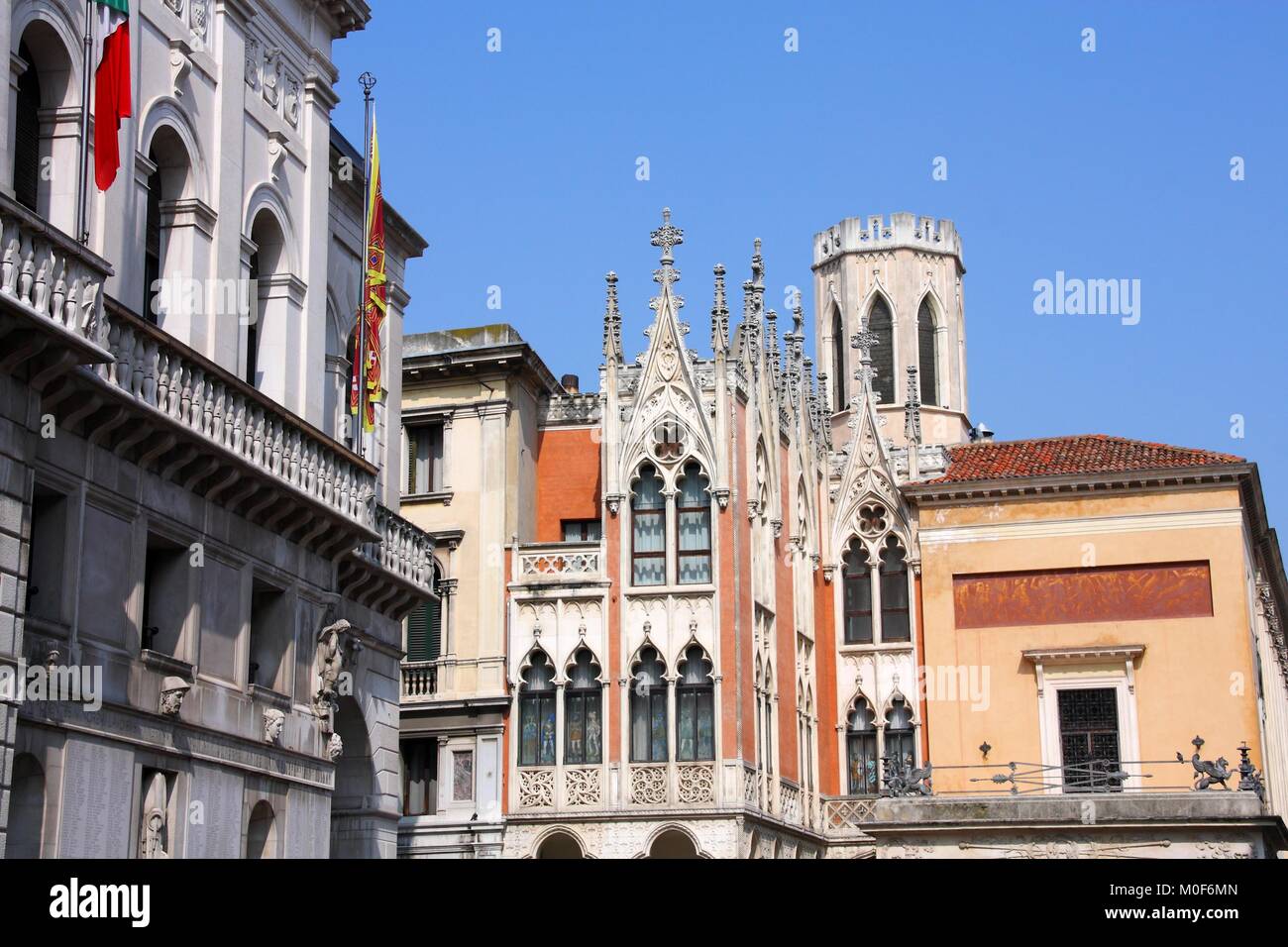 Famous landmark in Padua, Italy - Cafe Pedrocchi. Old architecture. Stock Photo