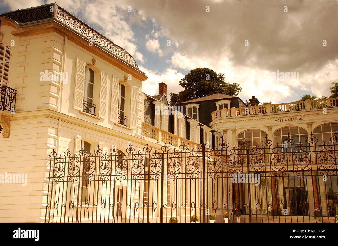 Moet and Chandon Champagne HQ Building, Avenue de Champagne, Epernay, France Stock Photo Alamy