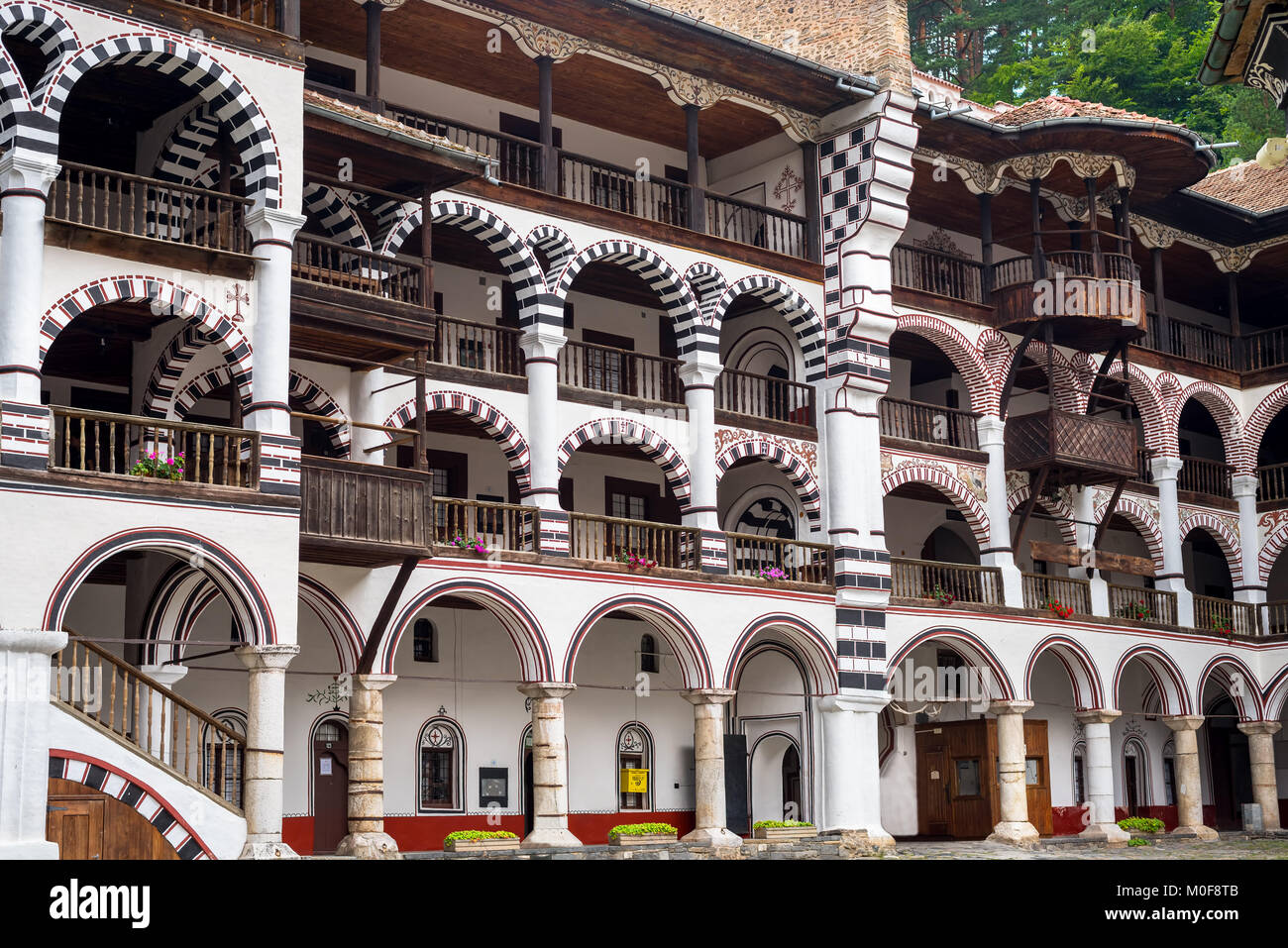 Rila monastery, a famous monastery in Bulgaria. Stock Photo