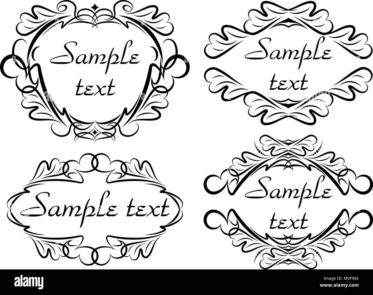 Set of vector frames for your design Stock Vector Image & Art - Alamy