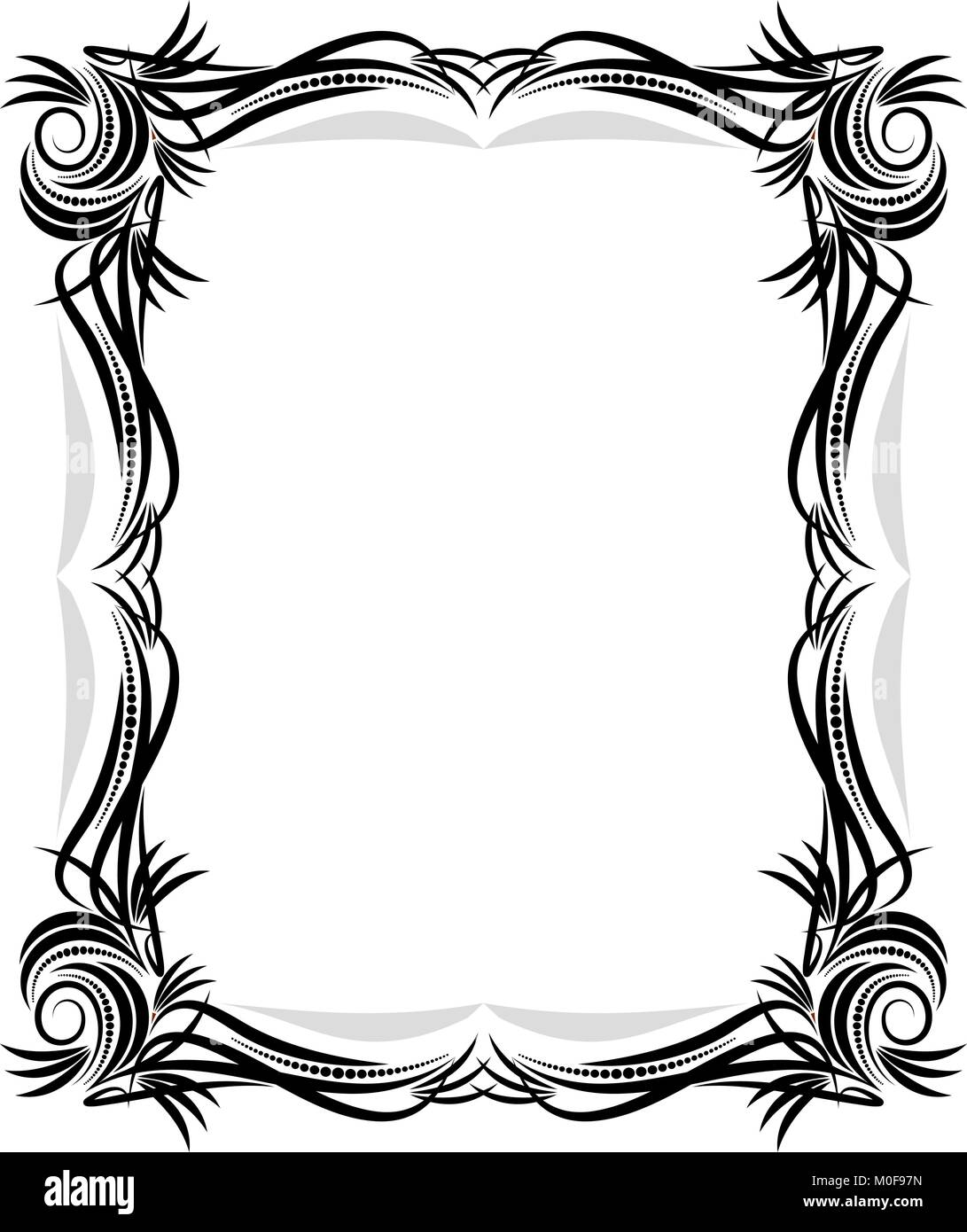Vintage black frame with empty place for your text or other design, vector  illustration greeting card Stock Vector Image \u0026 Art - Alamy, image size:1091x1390