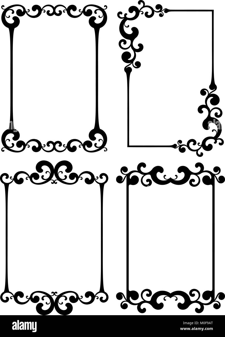 Patterns Frame Classical Classical revival design Stock Vector Images - Alamy