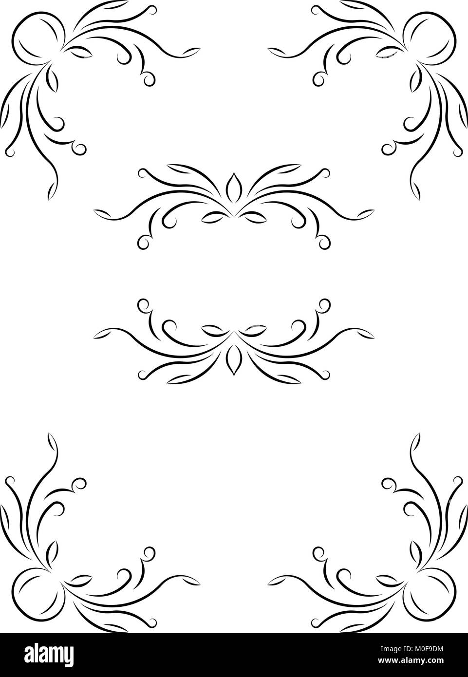 Elegant text frames. Vector Stock Vector Image & Art - Alamy