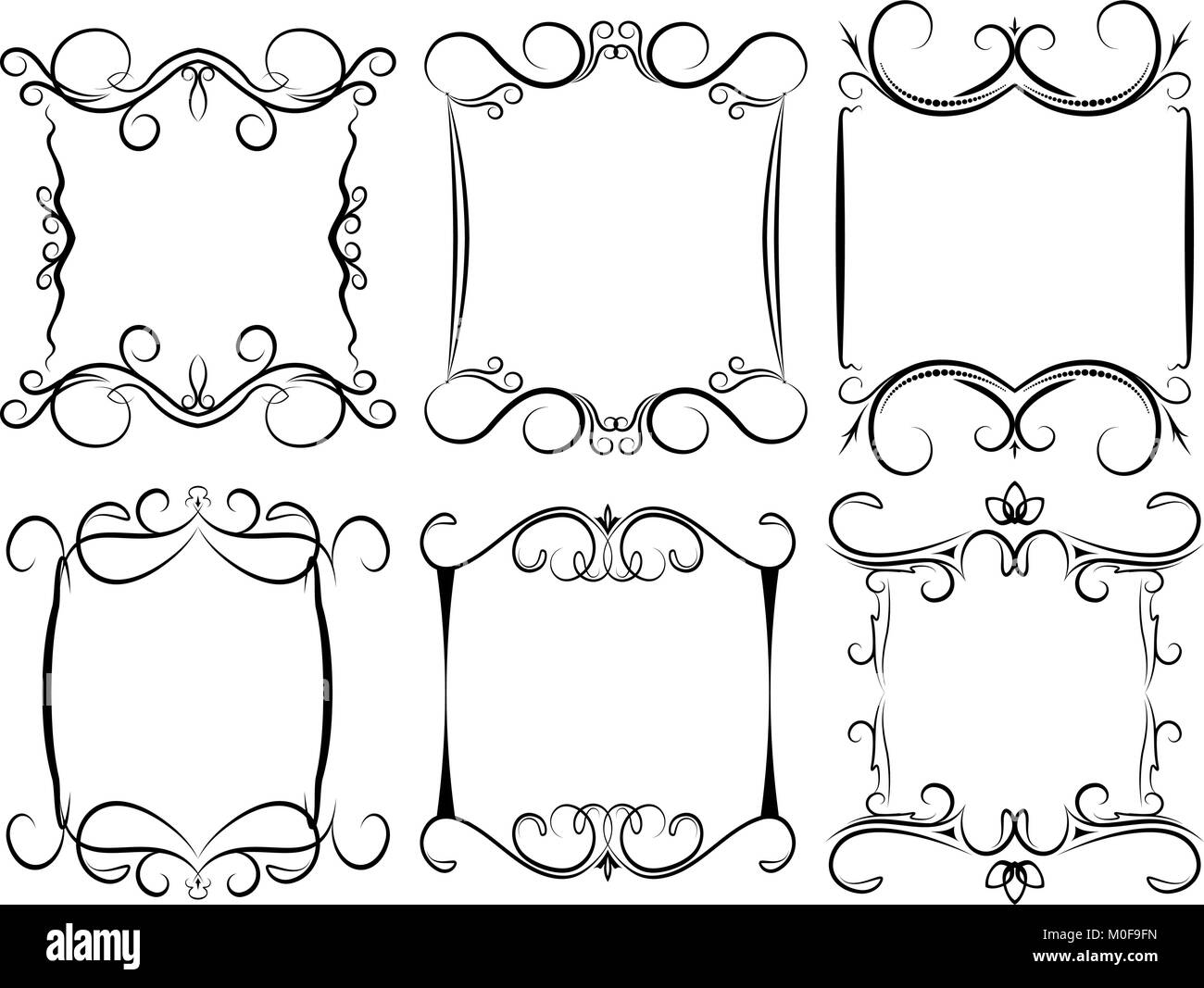 Beautiful vector vintage collection Stock Vector Image & Art - Alamy