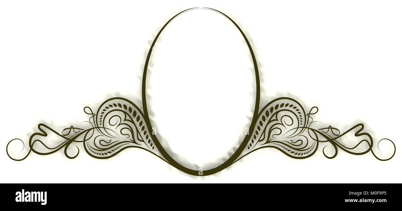Elegant oval frame Stock Vector Image & Art - Alamy