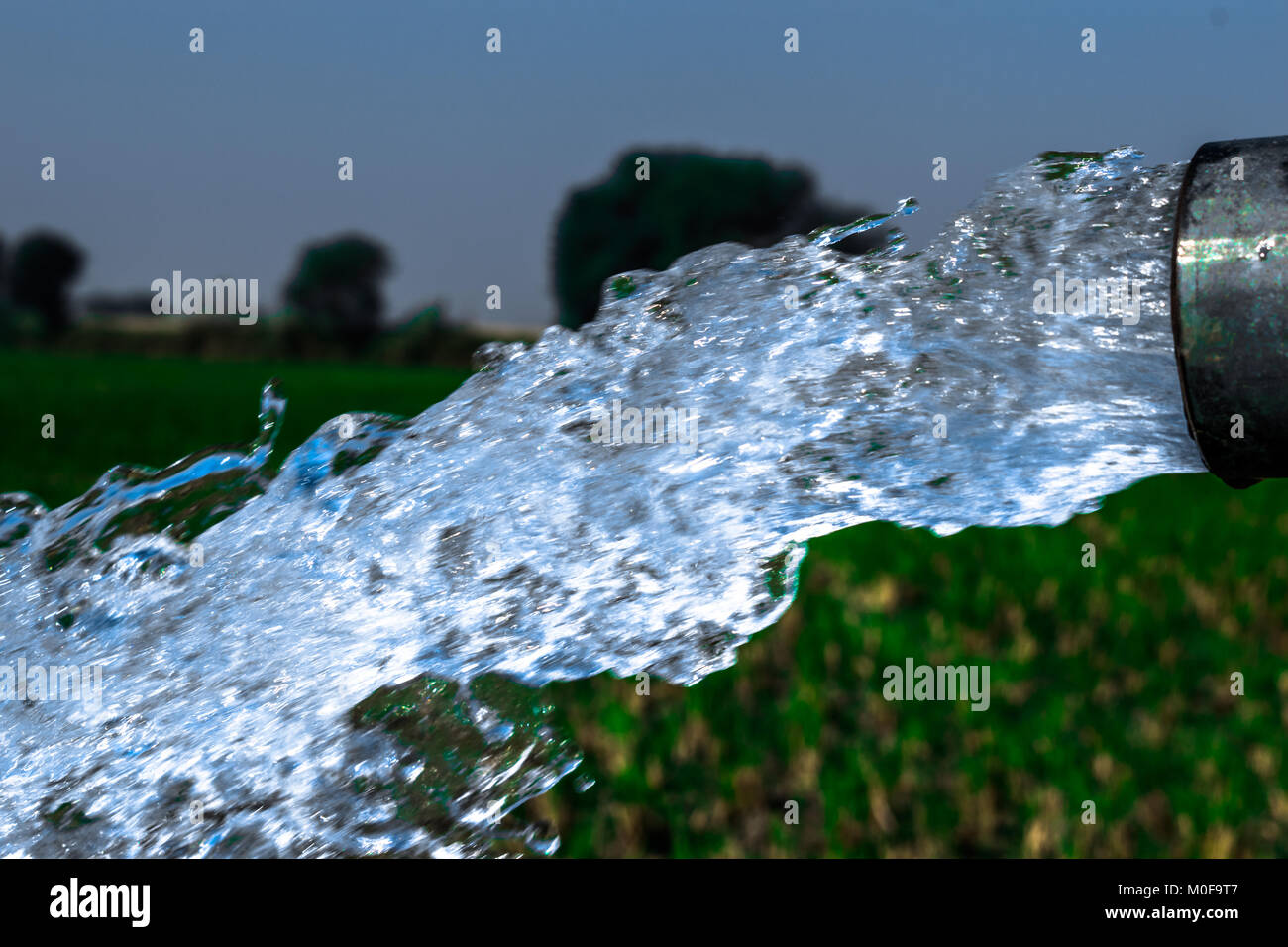 Crystal Clear Sweet And Healthy Water Being Flush Out By A Heavy