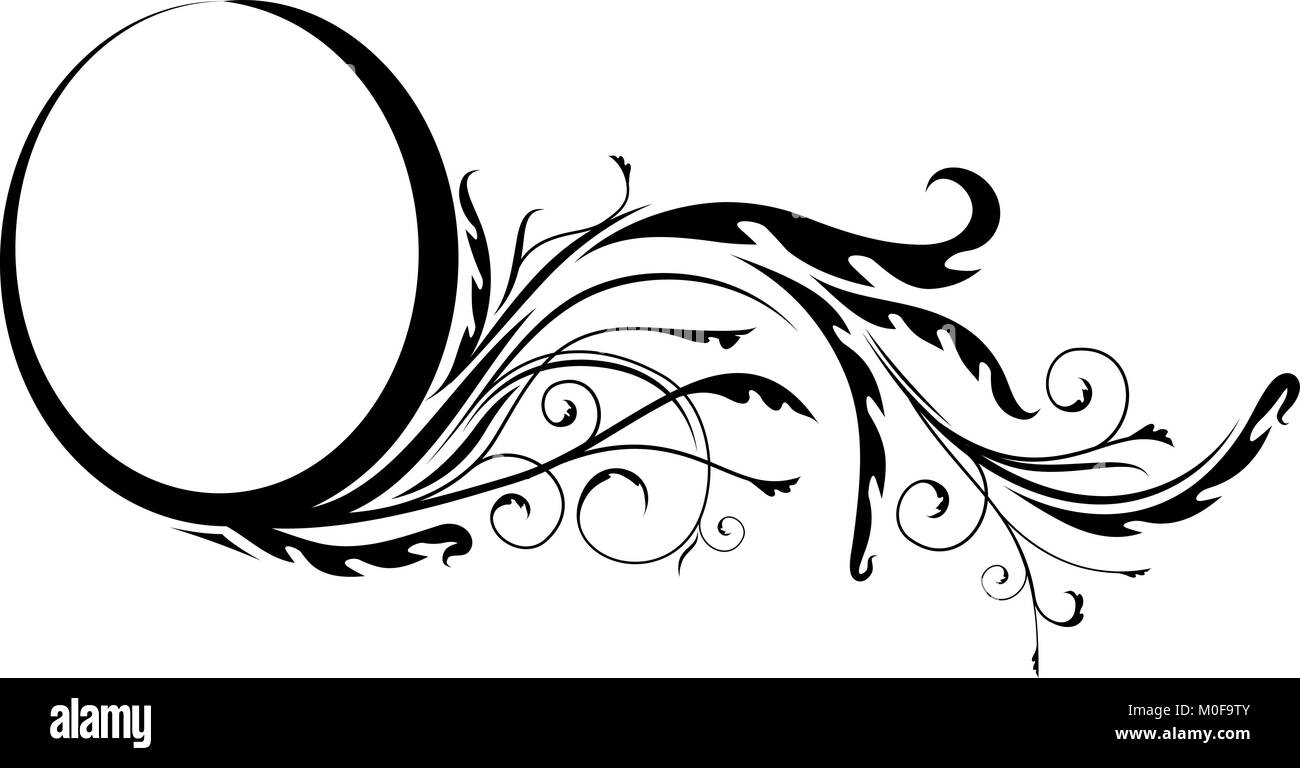Elegant oval frame for your design. Vector ilustration Stock Vector ...
