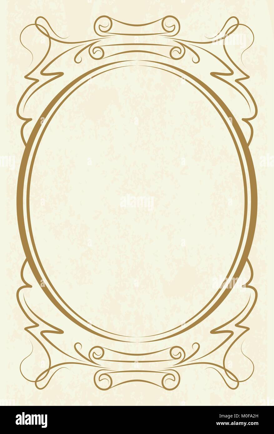 Elegant oval frame Stock Vector Image & Art - Alamy