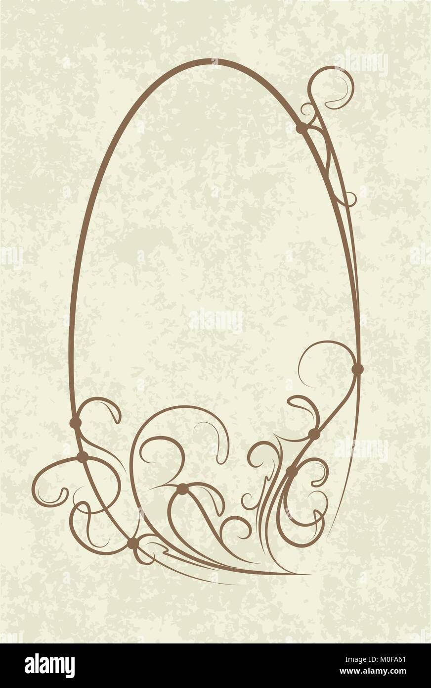 elegant oval frame Stock Vector Image & Art - Alamy