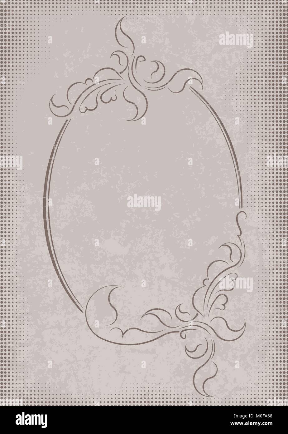 Elegant oval frame Stock Vector Image & Art - Alamy