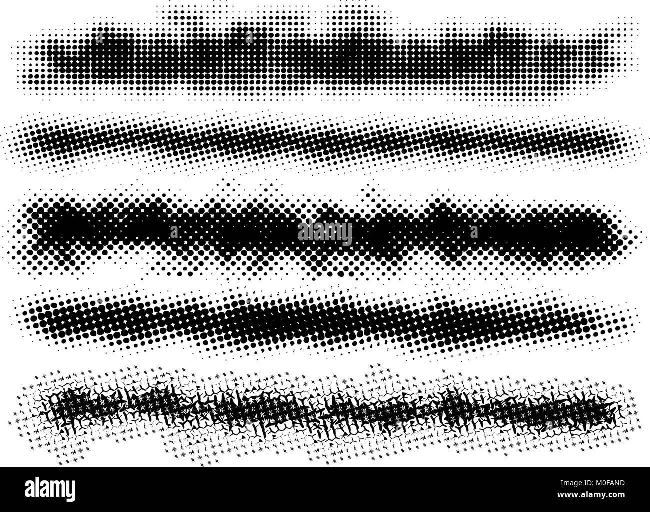 5 grunge brushes line Stock Vector Image & Art Alamy