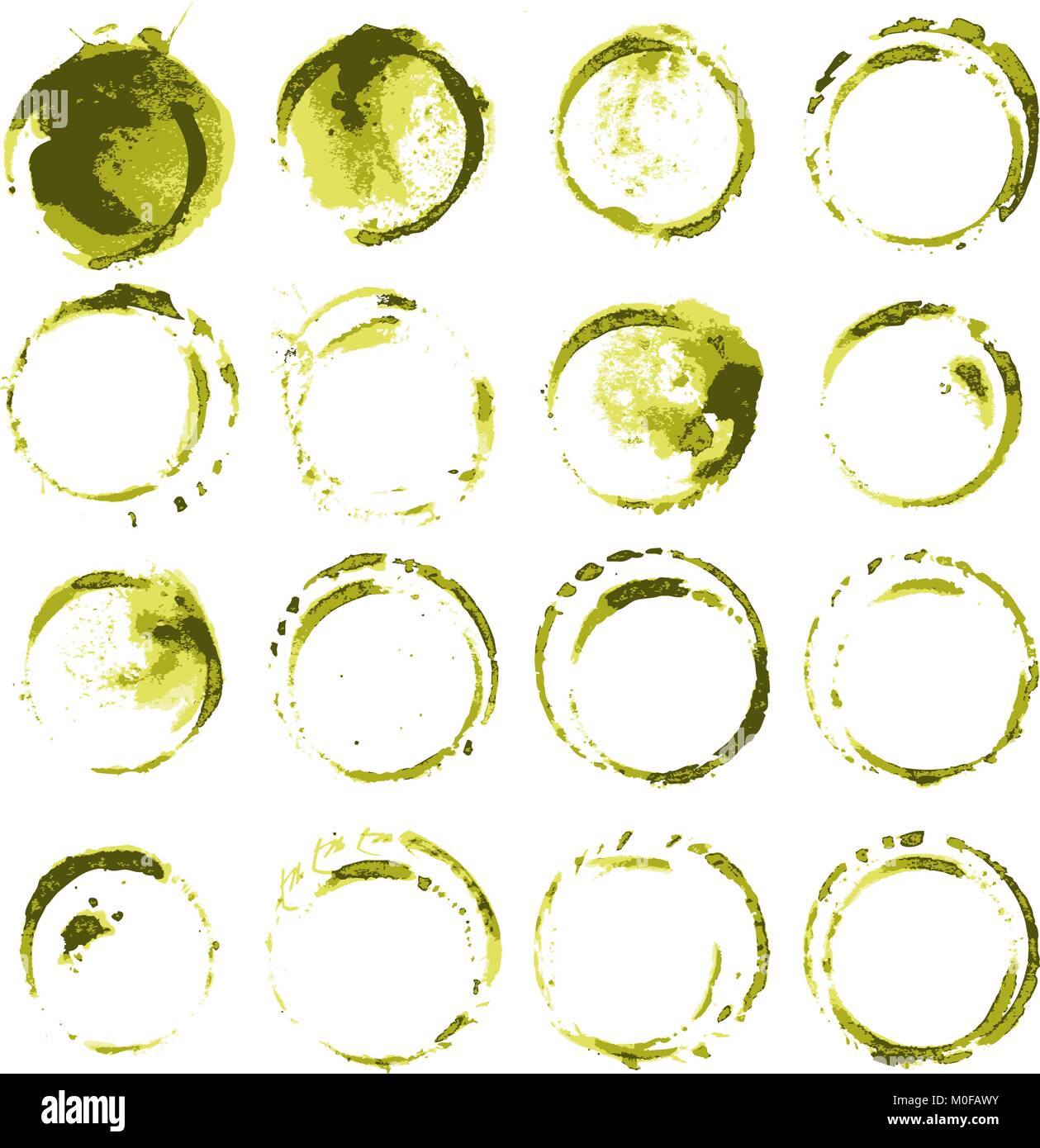 Set of grunge round frames Stock Vector Image & Art - Alamy