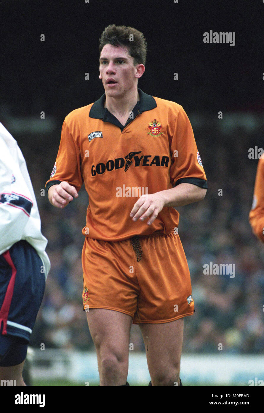 Wolverhampton Wanderers footballer Lee Mills 4/2/95 Stock Photo - Alamy