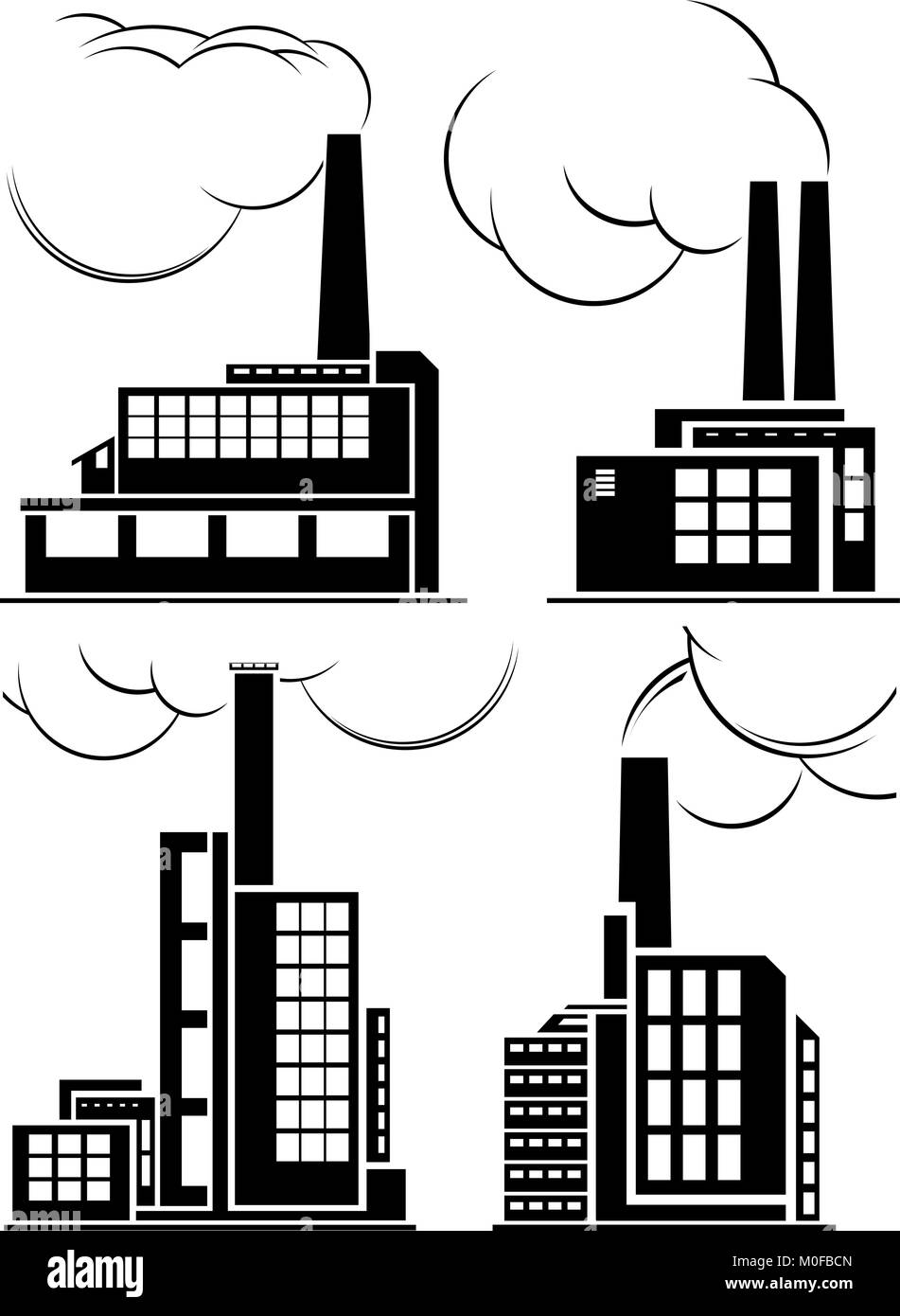 Set of industrial icons Stock Vector Image & Art - Alamy