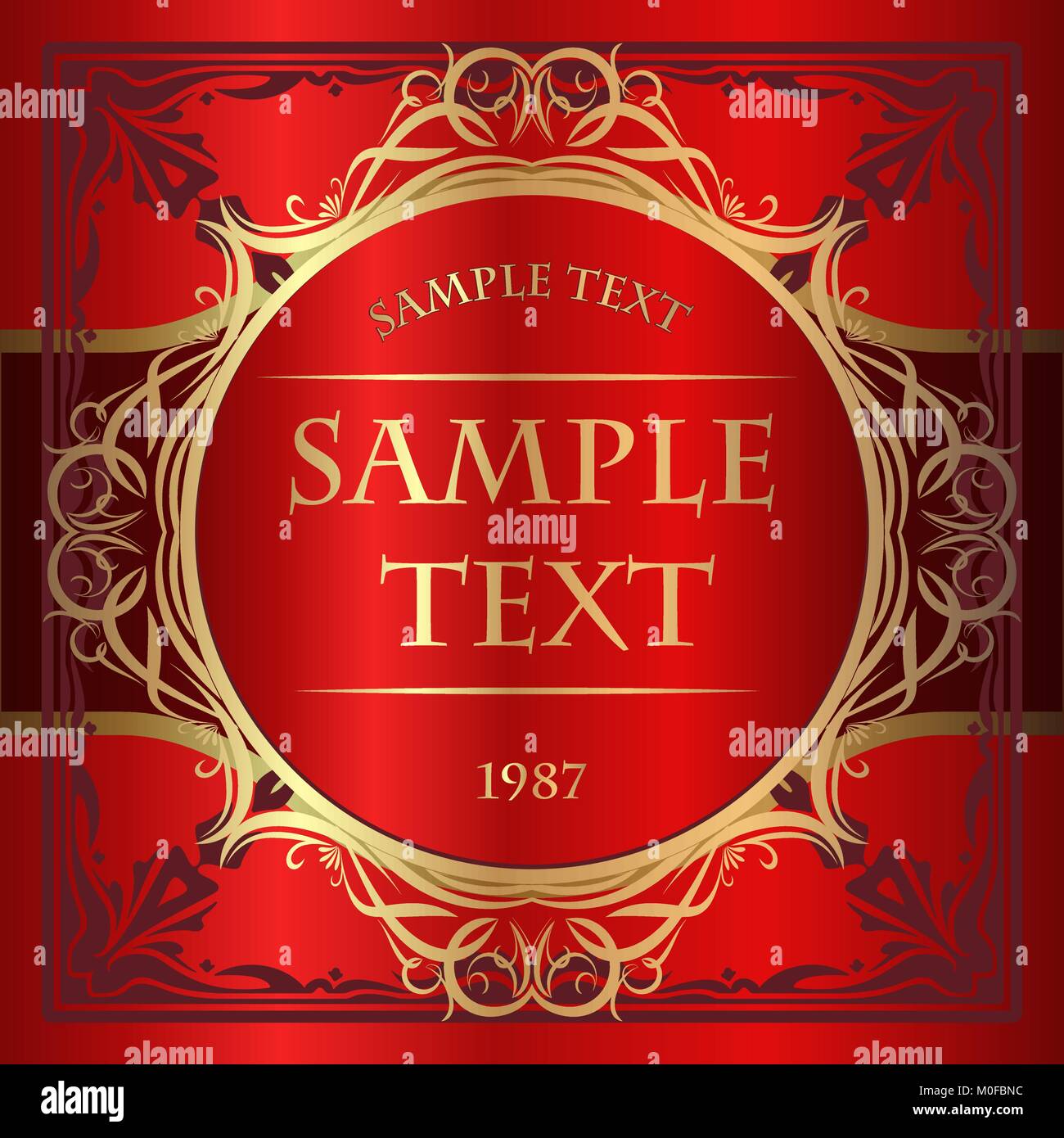 Abstract red label Stock Vector Image & Art - Alamy