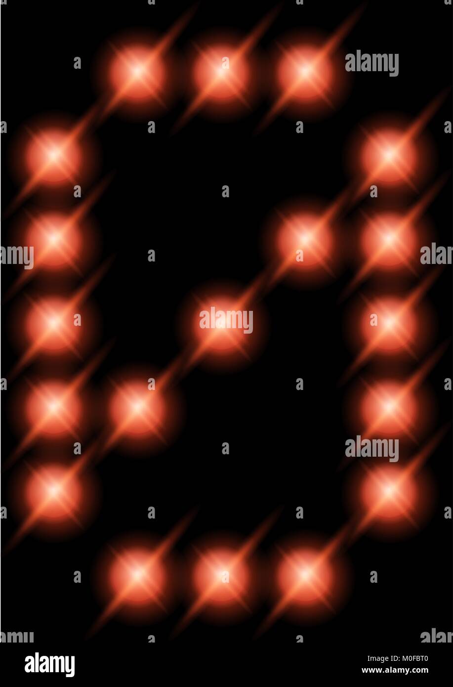 Vector LED digits 0 Stock Vector Image & Art - Alamy