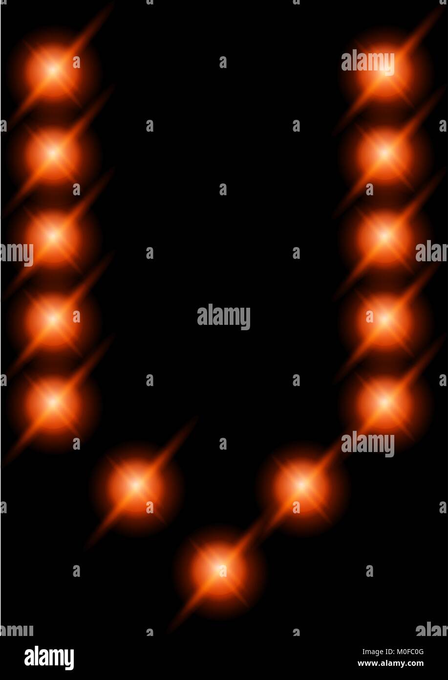 Vector Led Letters Vector LED letter V Stock Vector Image & Art - Alamy