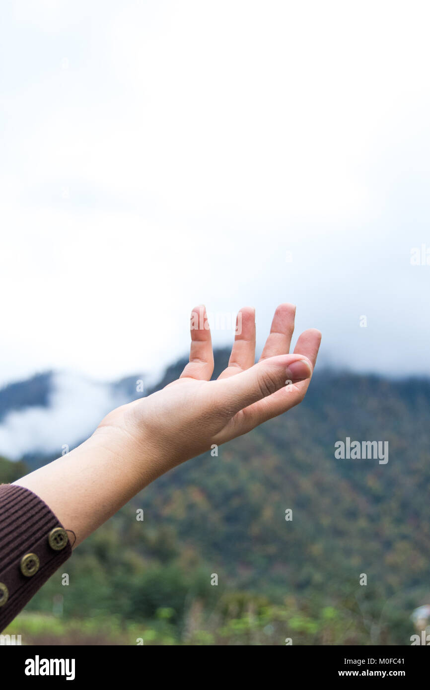 wind through the fingers Stock Photo Alamy