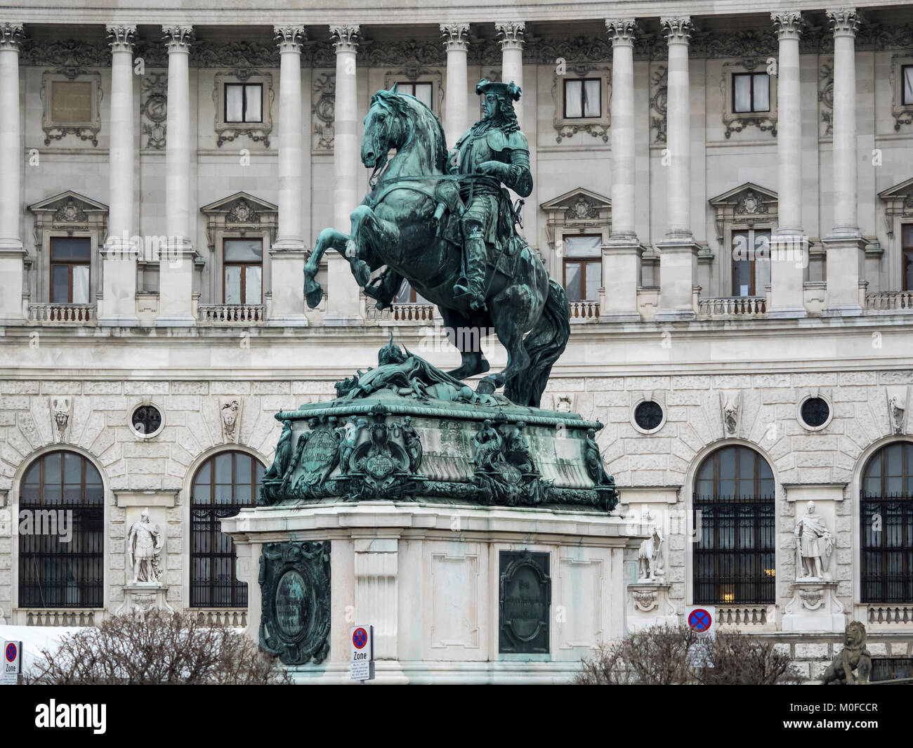 VIENNA, AUSTRIA Equestrian Statue of Prince Eugene of Savoy (by Anton