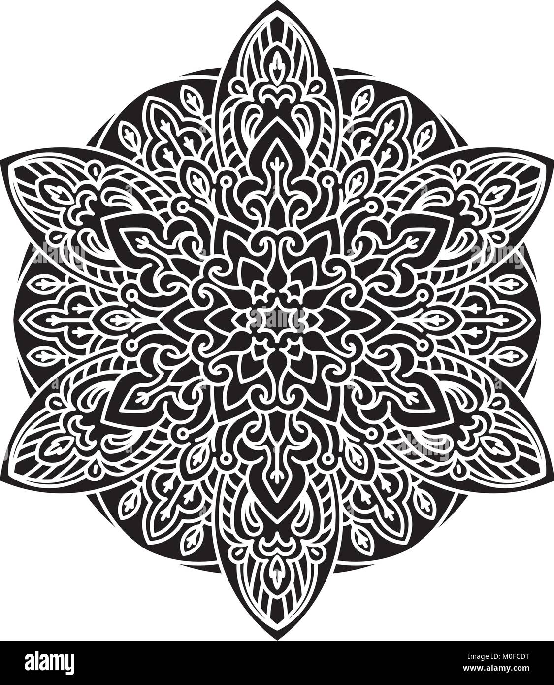 Vector mandala mehndi lace hi-res stock photography and images - Alamy