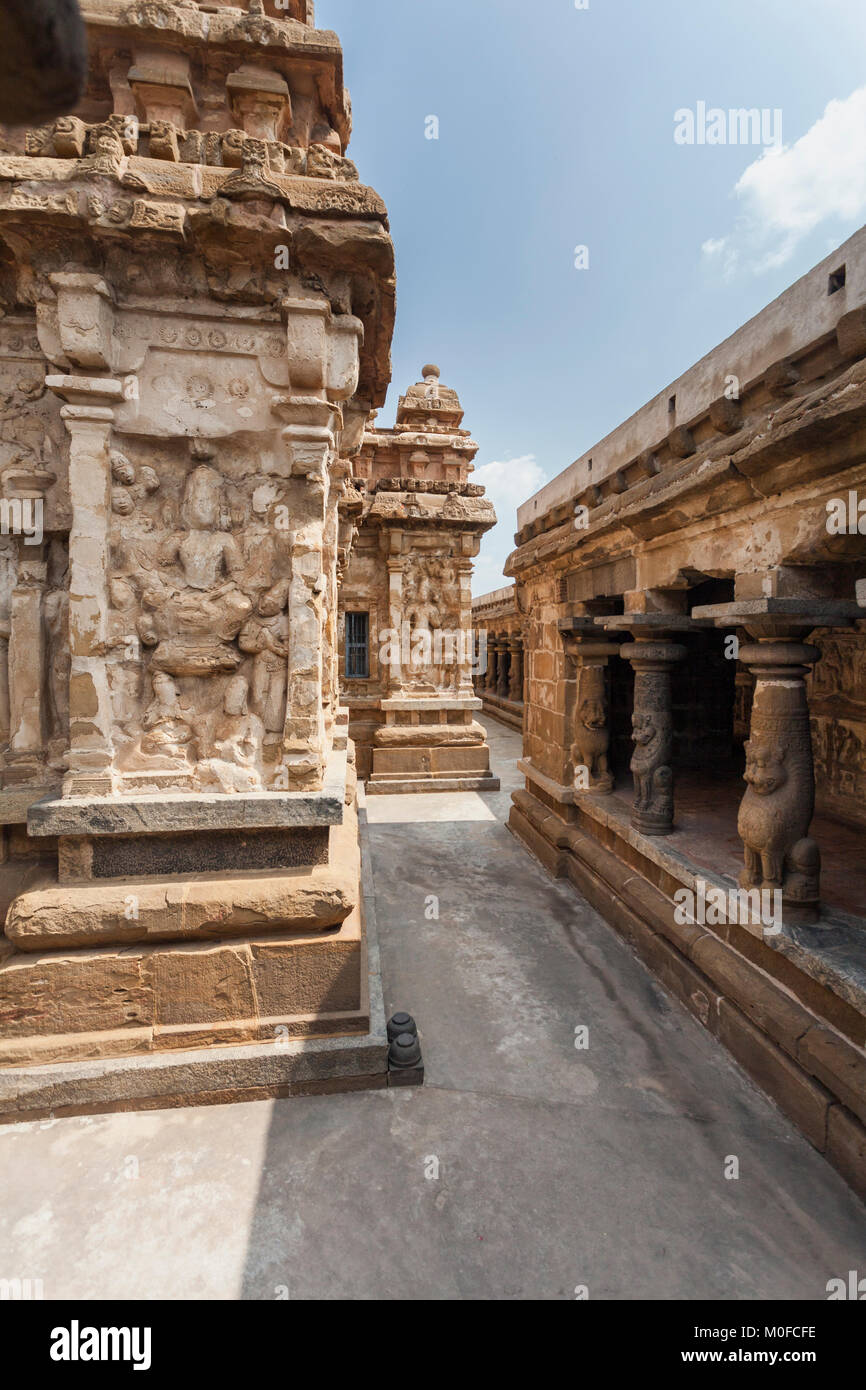 India, Tamil Nadu Kanchipuram, Vaikunta Perumal Temple Stock Photo