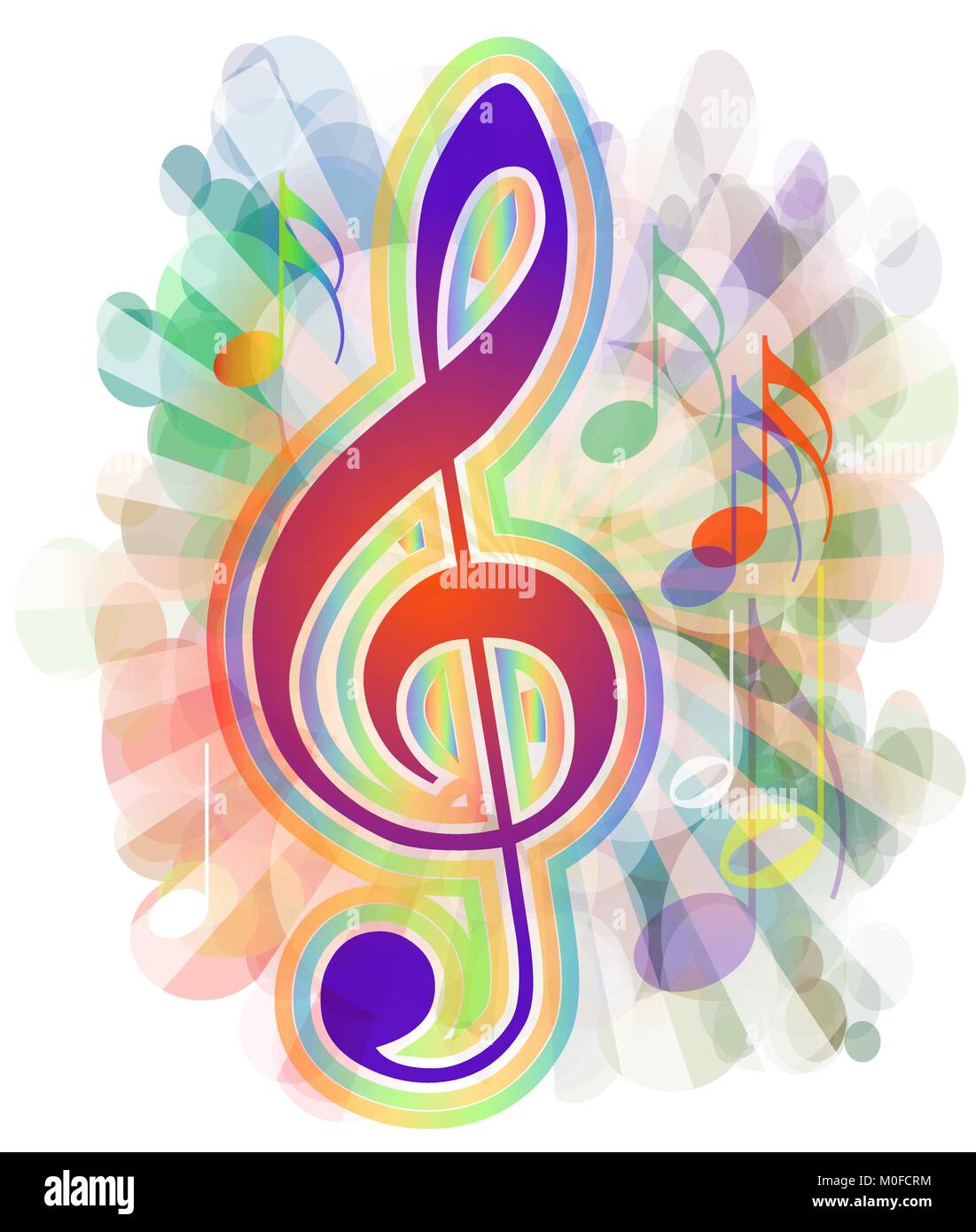 colorful musical background Stock Vector