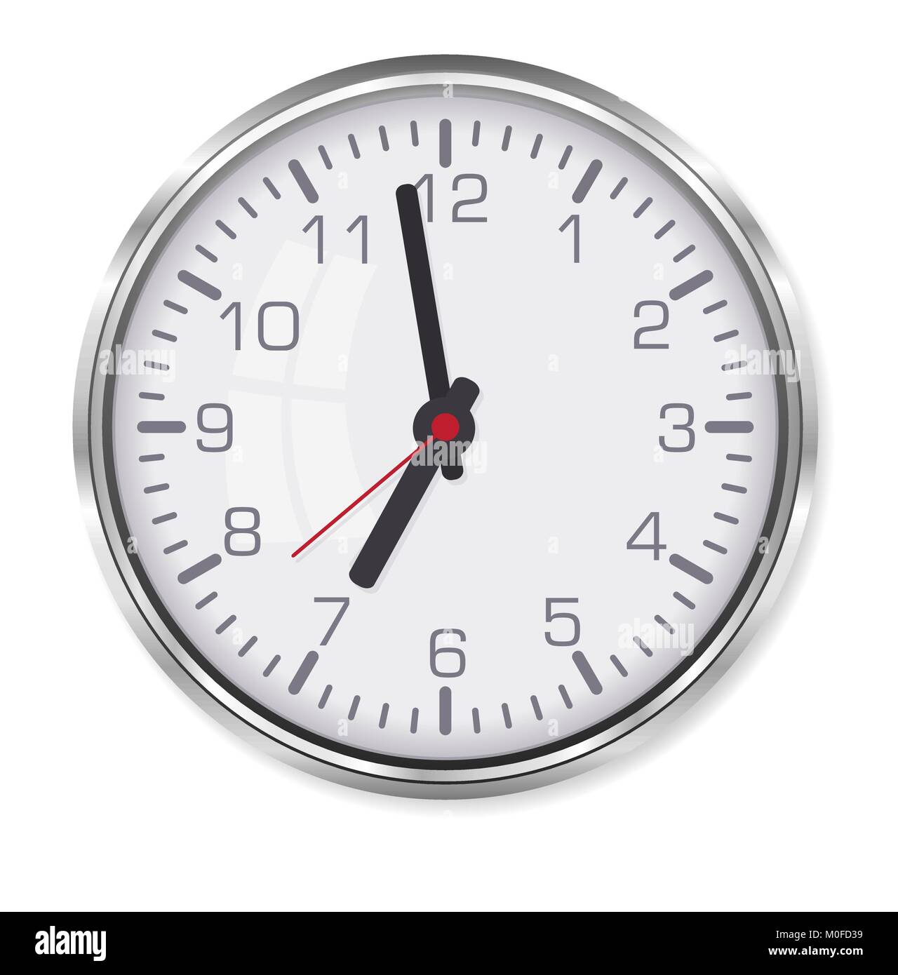 Elegant office clock Stock Vector