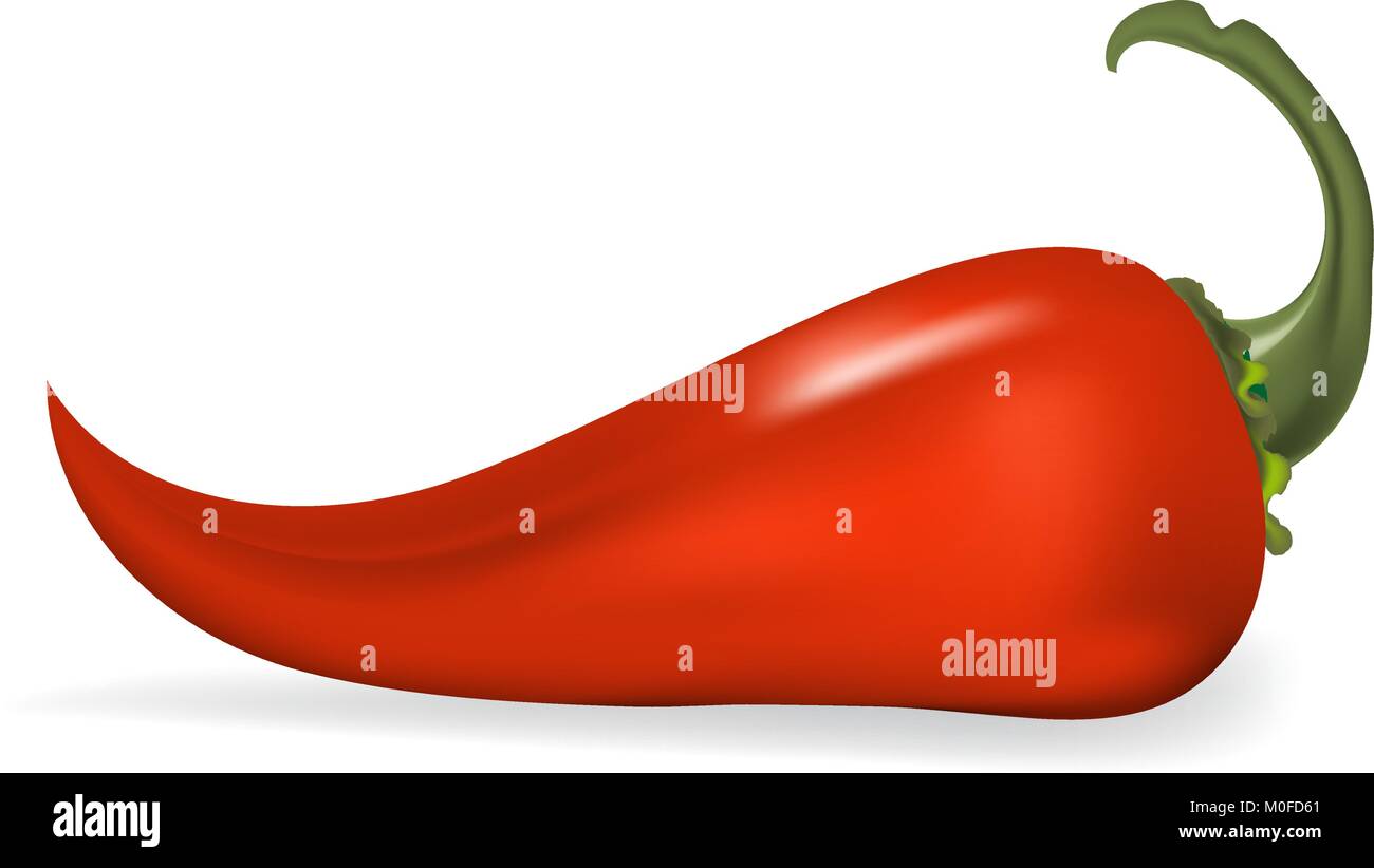 Red hot chili pepper, vector illustration Stock Vector Image & Art - Alamy