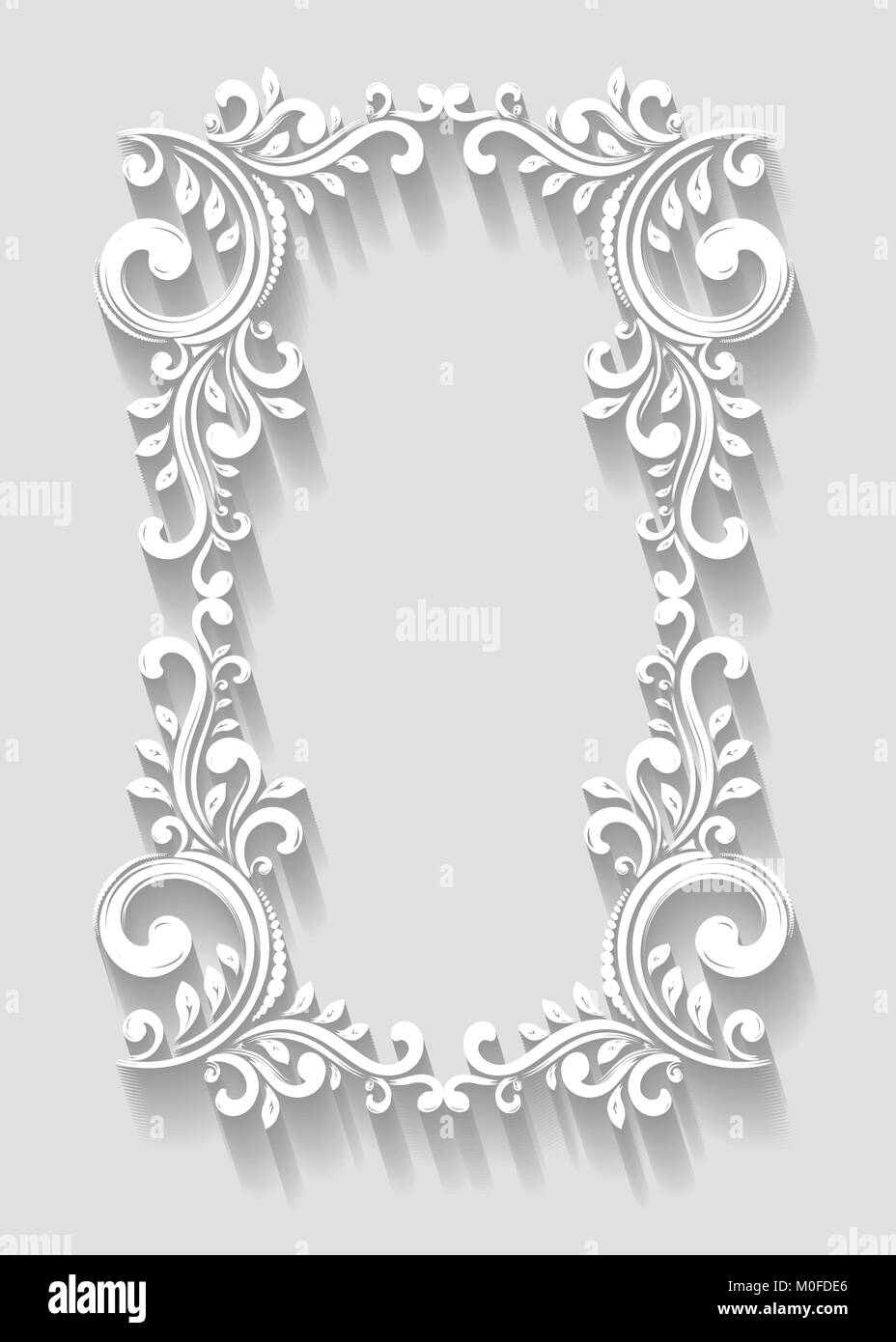 Paper frame in cut of paper style Stock Vector Image & Art - Alamy