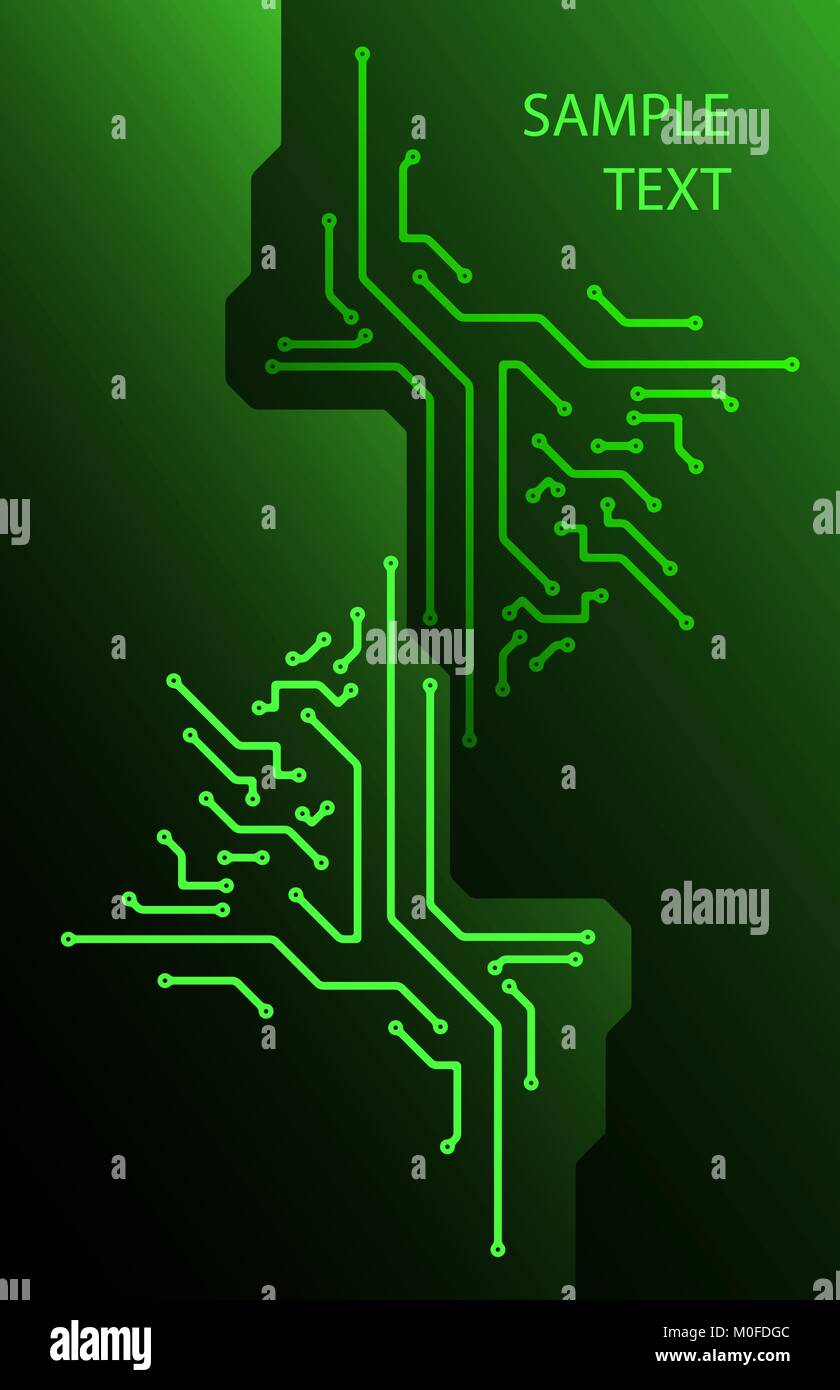 Background in PCB-layout style with text Stock Vector Image & Art - Alamy