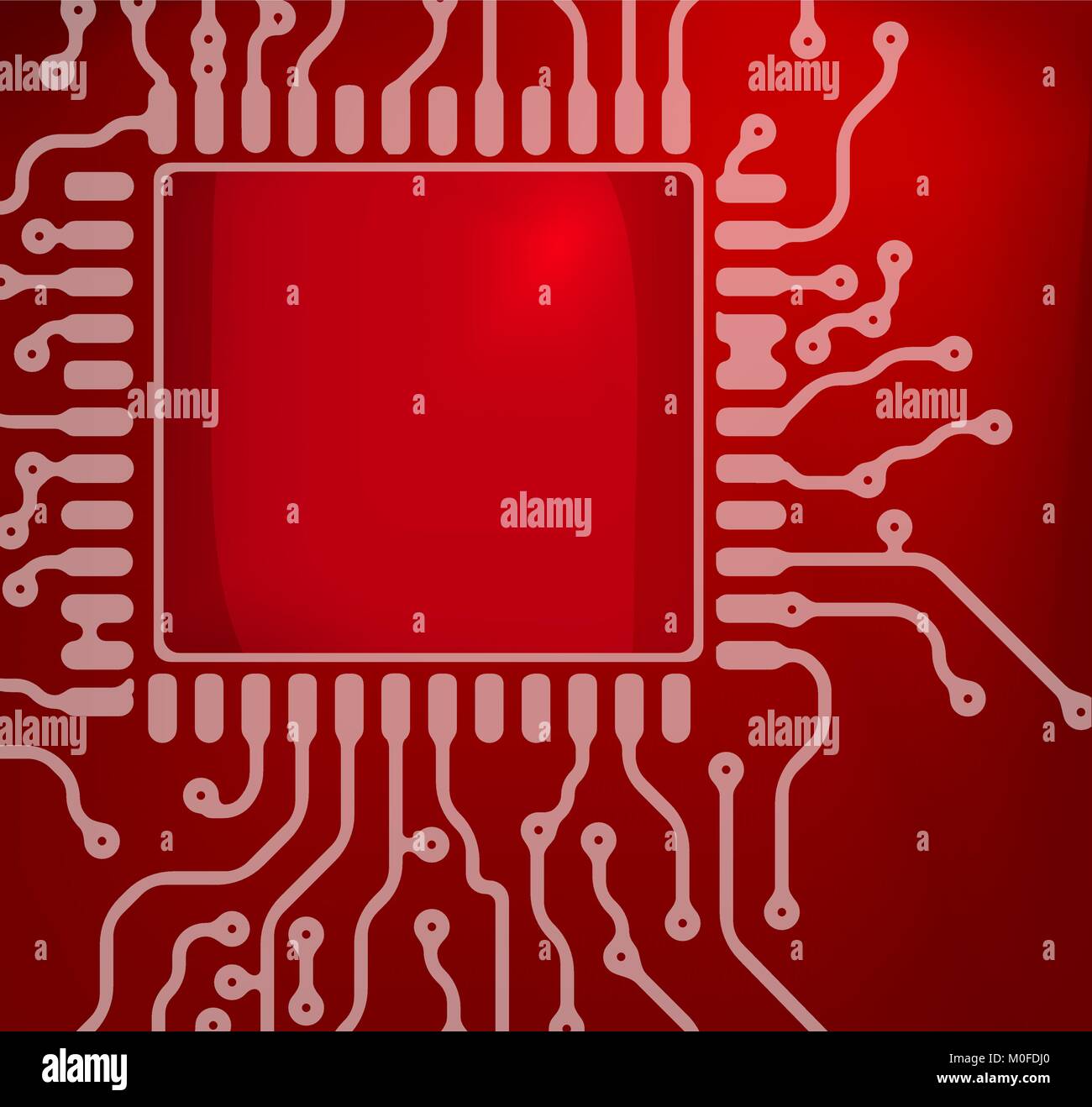 PCB design with button Stock Vector Image & Art - Alamy