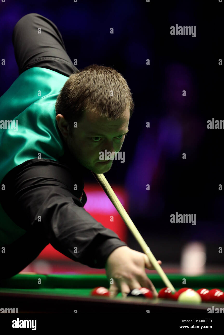 Mark Allen in action during day eight of the 2018 Dafabet Masters at Alexandra Palace, London. PRESS ASSOCIATION Photo. Picture date: Sunday January 21, 2018. See PA story SNOOKER Masters. Photo credit should read: Steven Paston/PA Wire Stock Photo